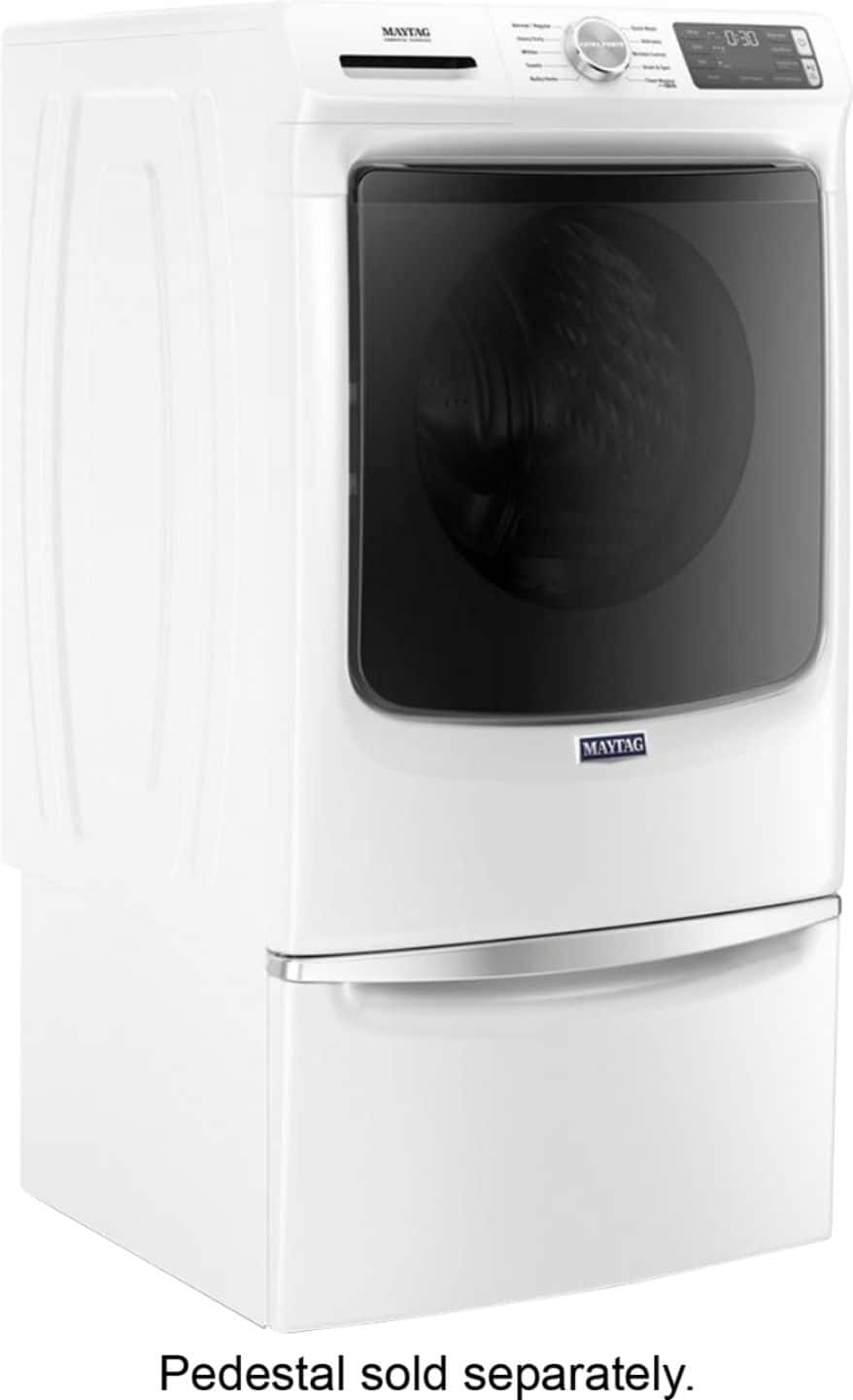 Maytag - 4.5 Cu. Ft. High-Efficiency Stackable Front Load Washer with Steam and Fresh Spin - White - Image 14