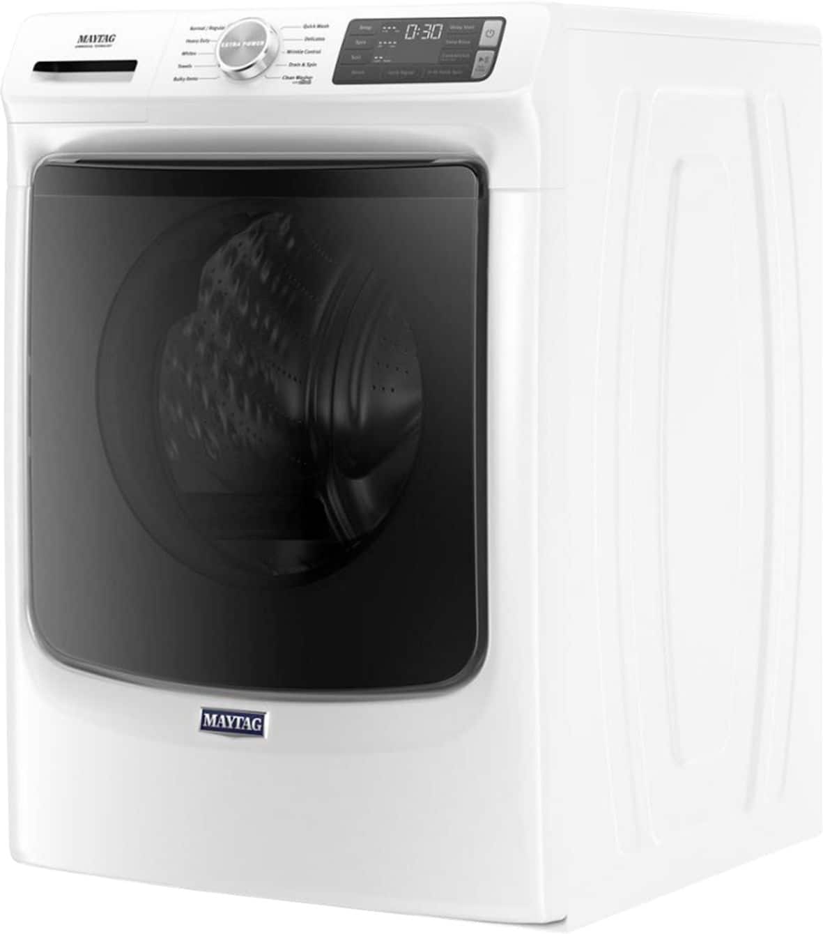 Maytag - 4.5 Cu. Ft. High-Efficiency Stackable Front Load Washer with Steam and Fresh Spin - White - Image 15