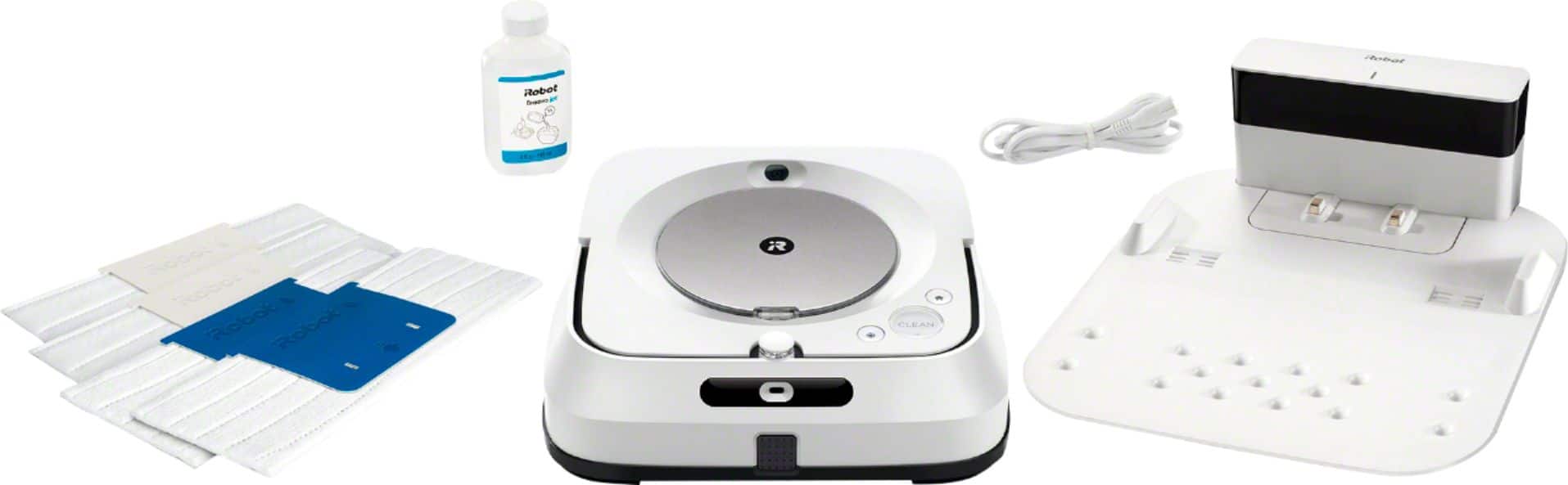 iRobot - Braava jet m6 Wi-Fi Connected Robot Mop - White - Image 13