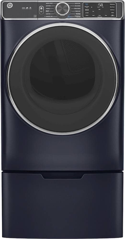 GE - Washer/Dryer Laundry Pedestal with Storage Drawer - Sapphire Blue - Image 4