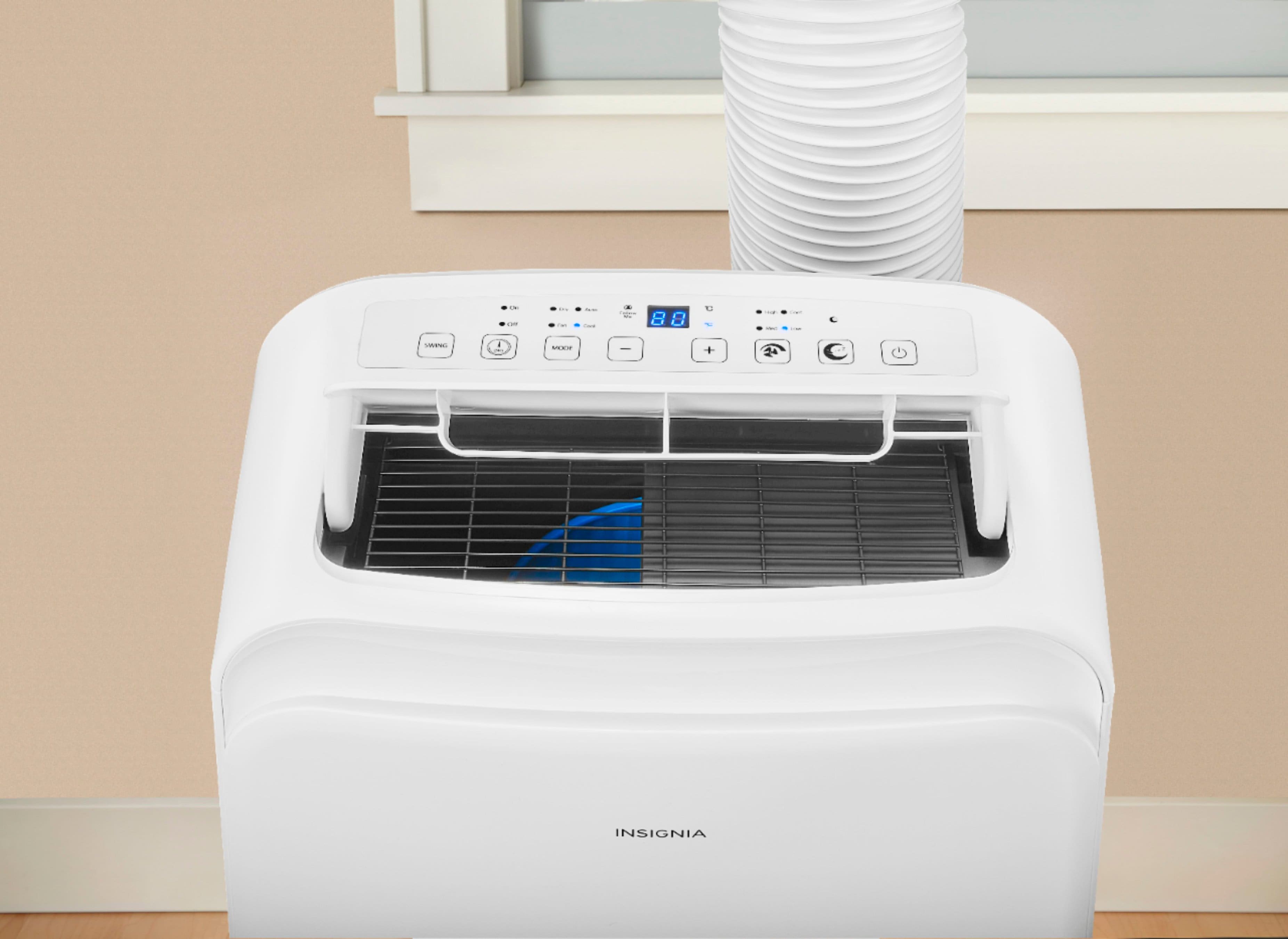 Insignia™ - 300 Sq. Ft. Portable Air Conditioner - White - Image 3