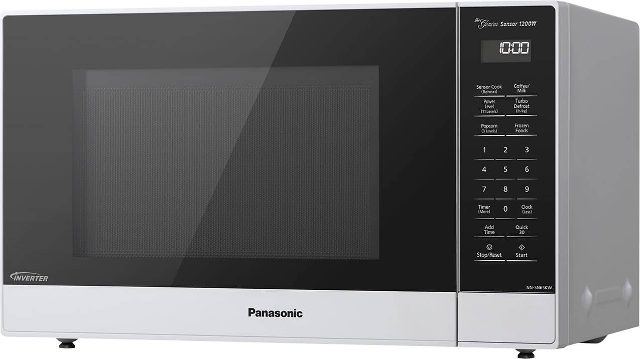Panasonic - 1.2 Cu. Ft. 1200 Watt SN65KW Microwave with Inverter and Genius Sensor - White - Image 3