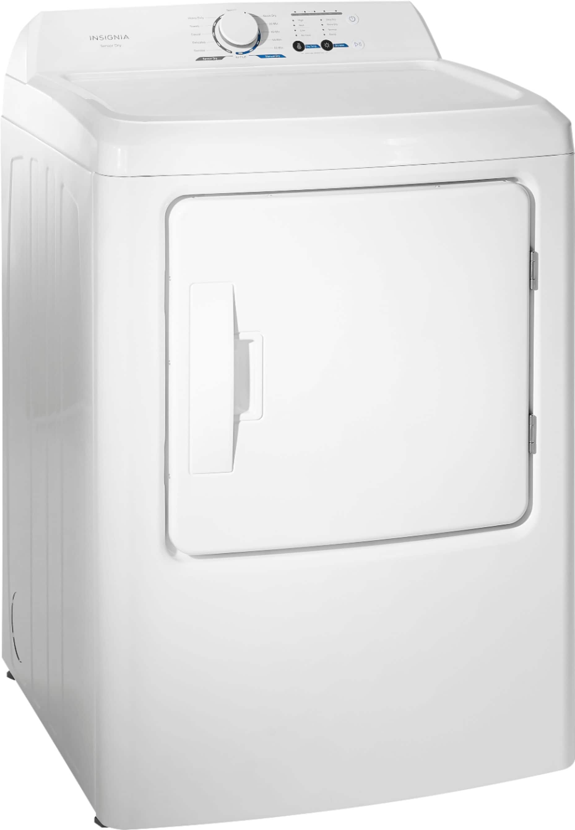 Insignia™ - 6.7 Cu. Ft. Gas Dryer with Sensor Dry - White - Image 9