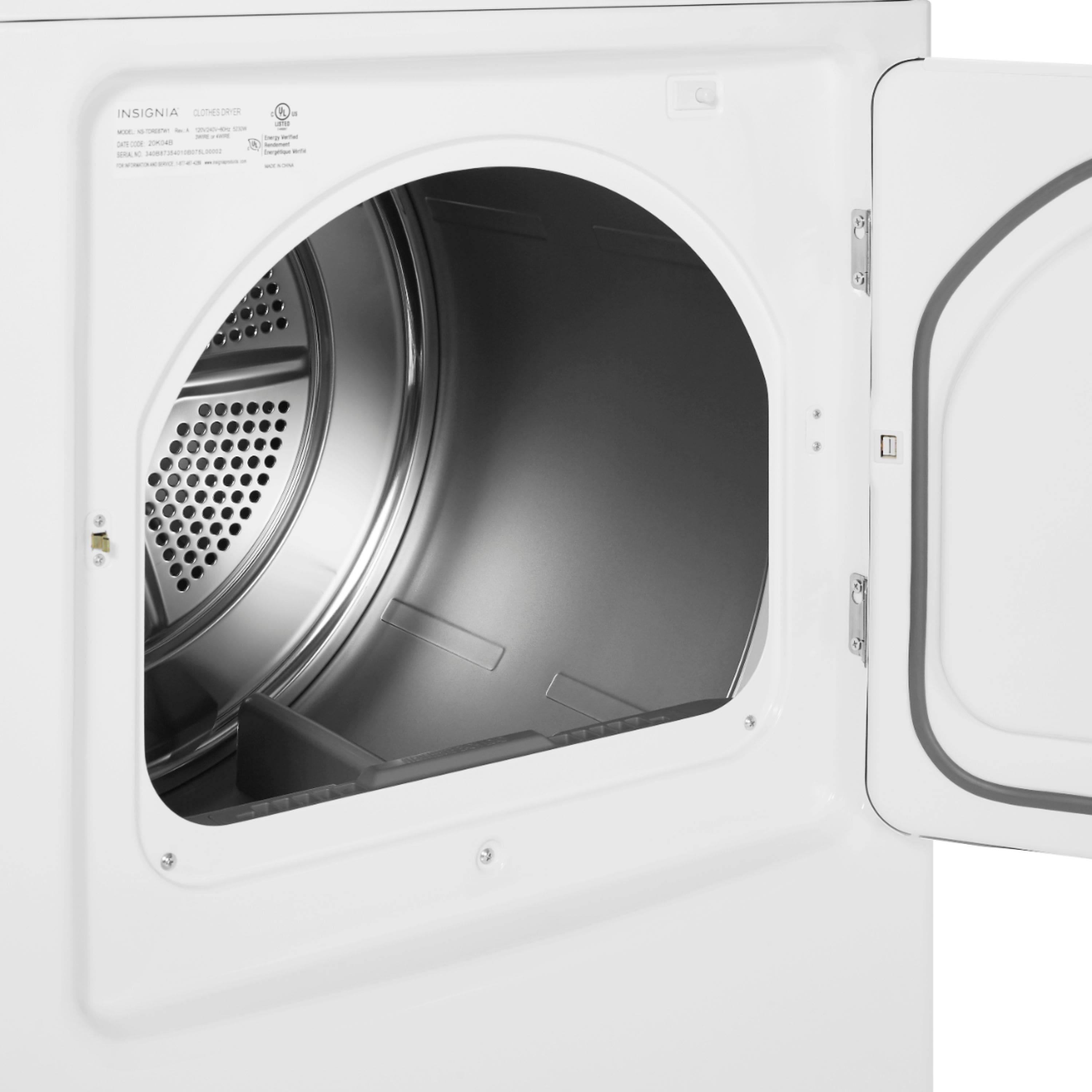 Insignia™ - 6.7 Cu. Ft. Gas Dryer with Sensor Dry - White - Image 7
