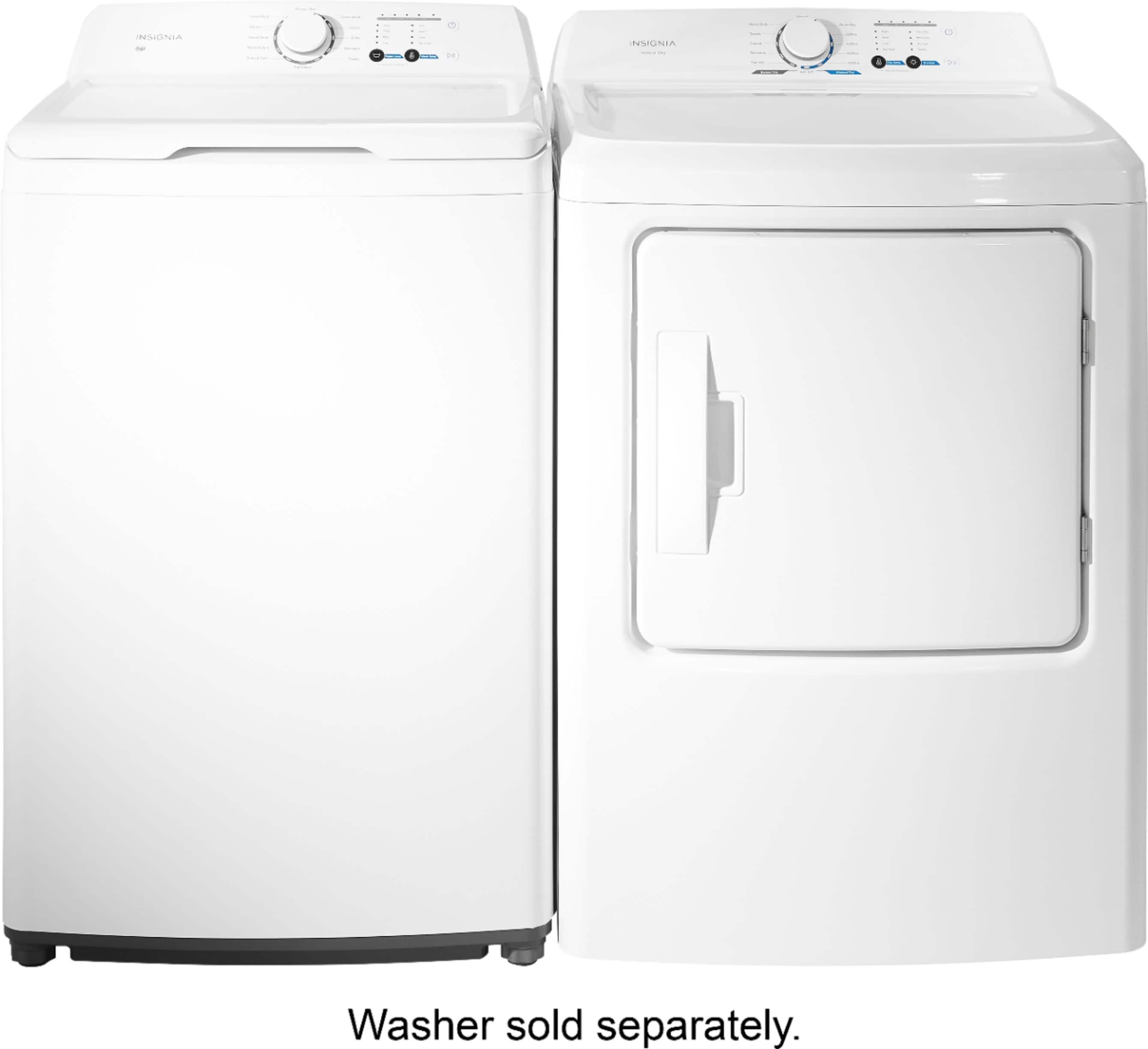 Insignia™ - 6.7 Cu. Ft. Gas Dryer with Sensor Dry - White - Image 6