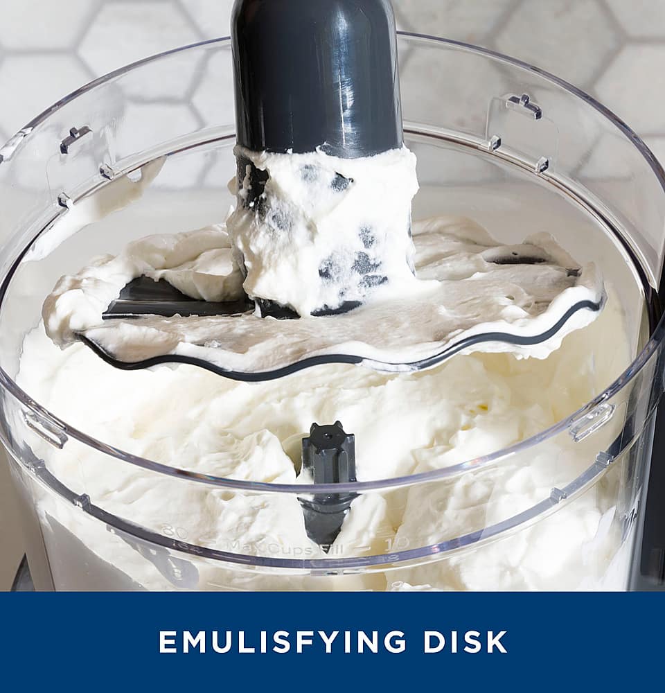 GE - 12-Cup Food Processor with Accessories - Stainless Steel - Image 5