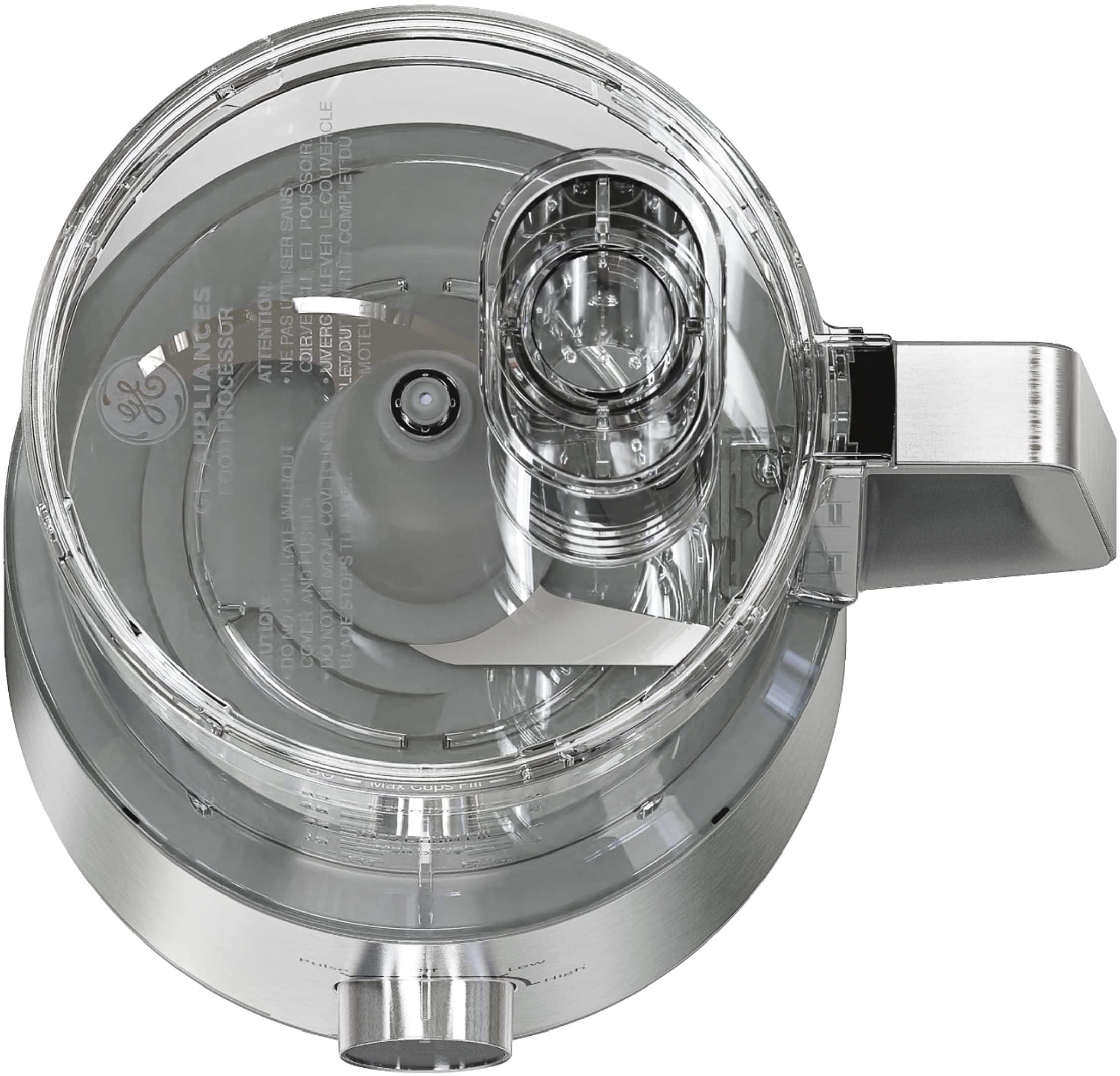GE - 12-Cup Food Processor with Accessories - Stainless Steel - Image 11