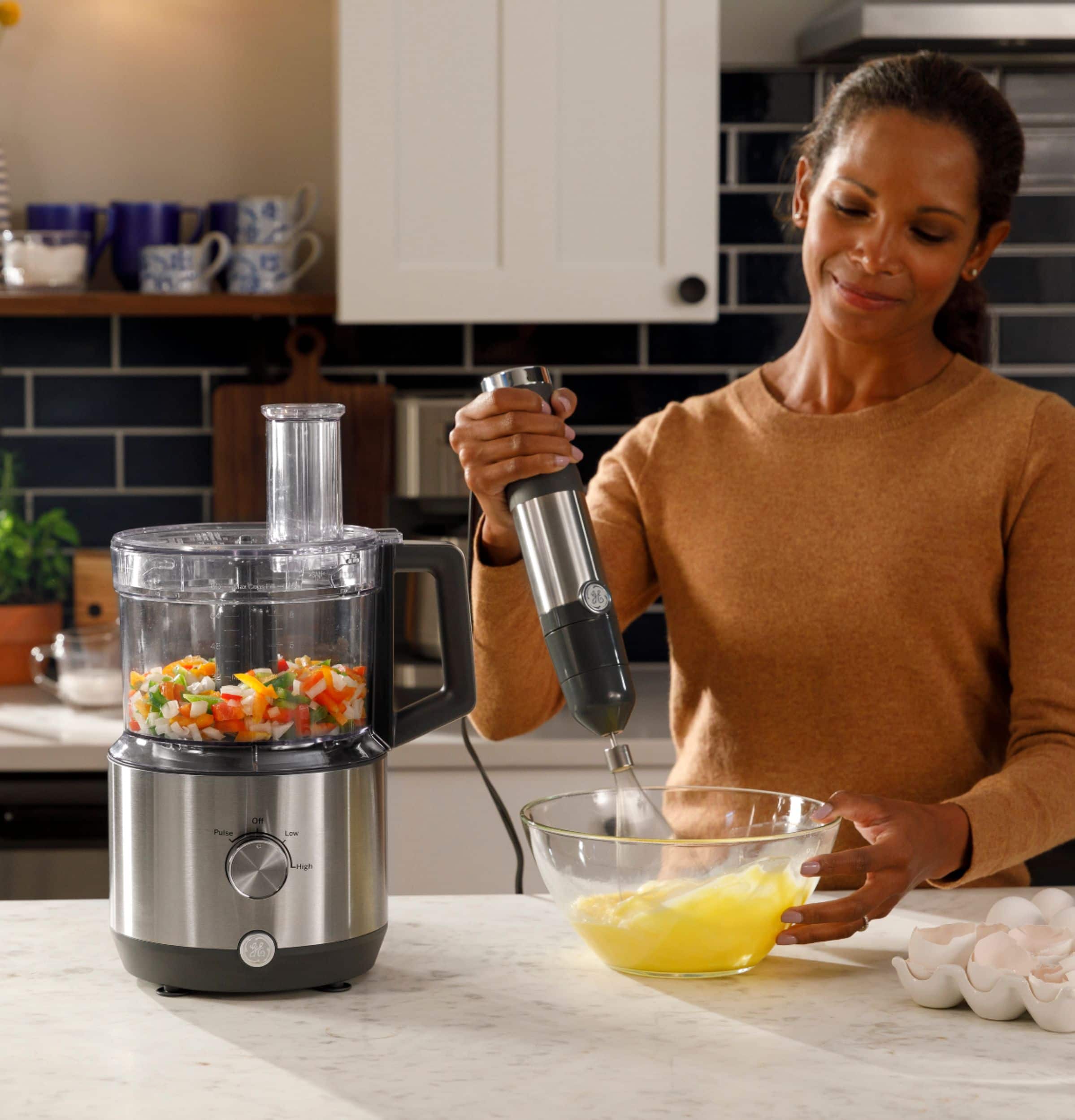 GE - 12-Cup Food Processor with Accessories - Stainless Steel - Image 31