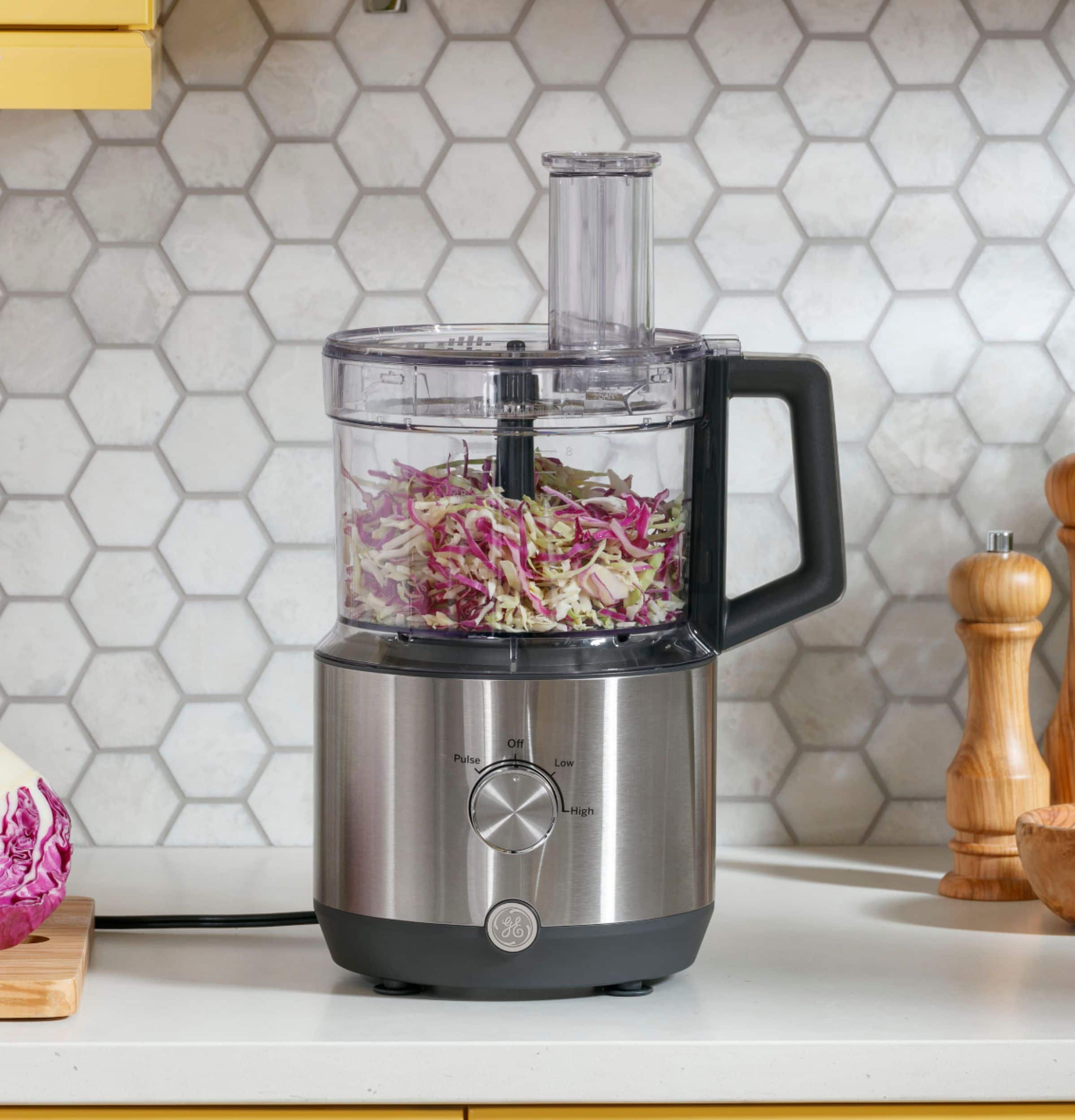 GE - 12-Cup Food Processor with Accessories - Stainless Steel - Image 32