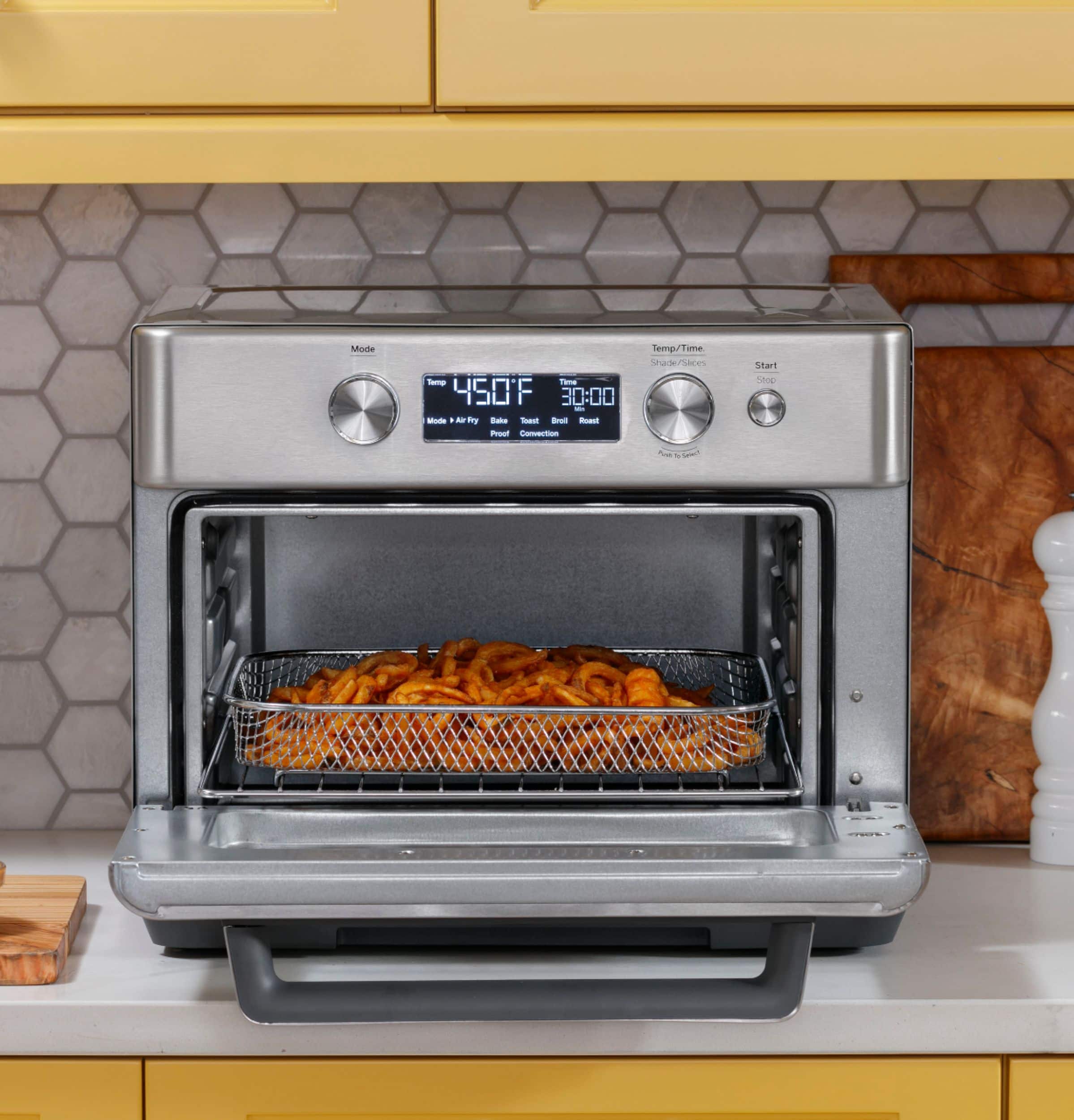 GE - Convection Toaster Oven with Air Fry - Stainless Steel - Image 8