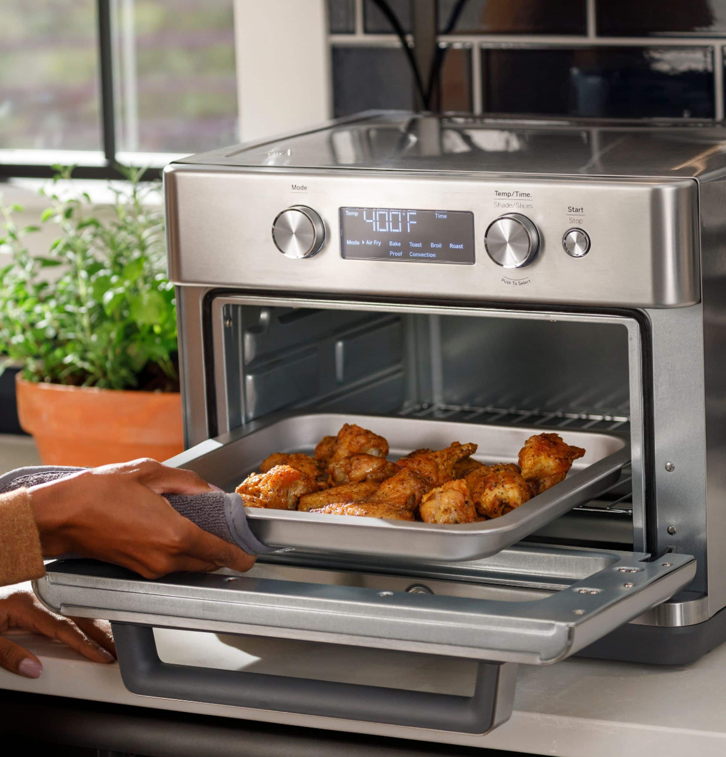 GE - Convection Toaster Oven with Air Fry - Stainless Steel - Image 20
