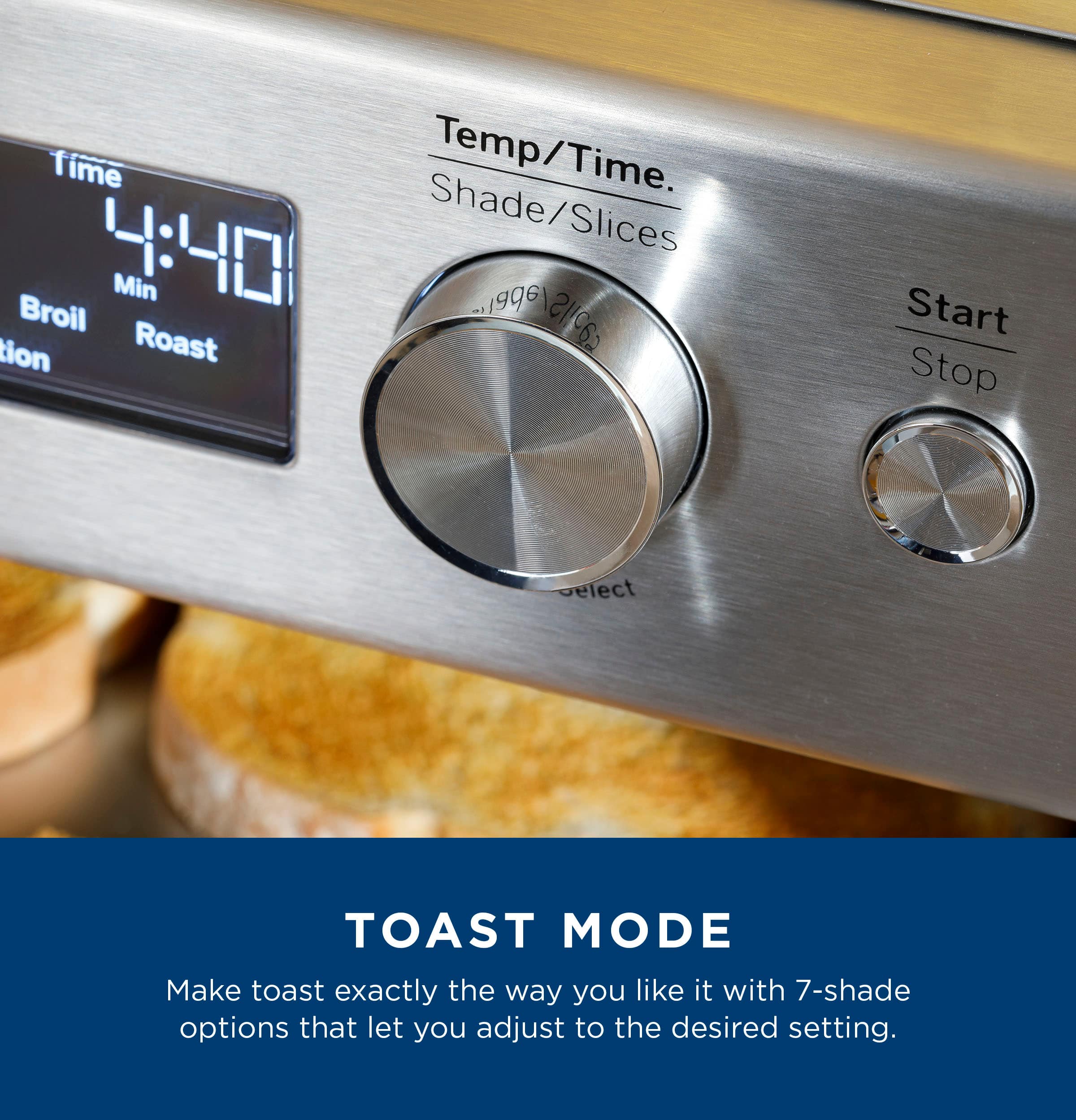 GE - Convection Toaster Oven with Air Fry - Stainless Steel - Image 5