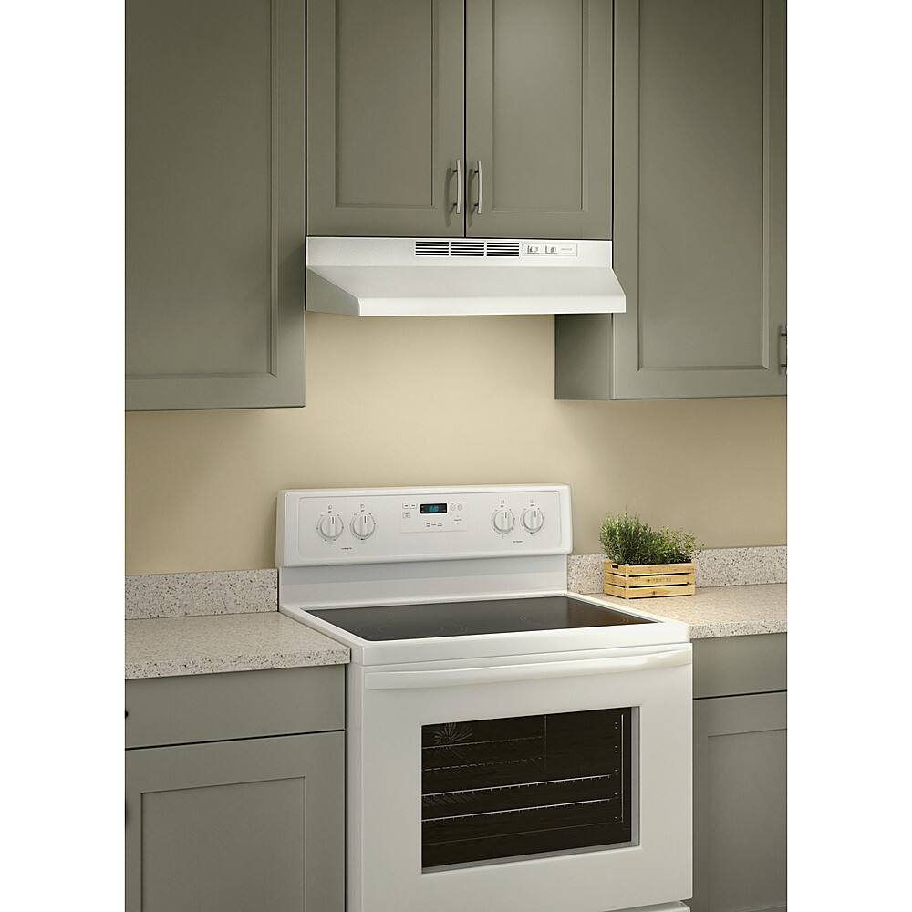 Broan - 24 inches - Under cabinet Range Hood - White - Image 2