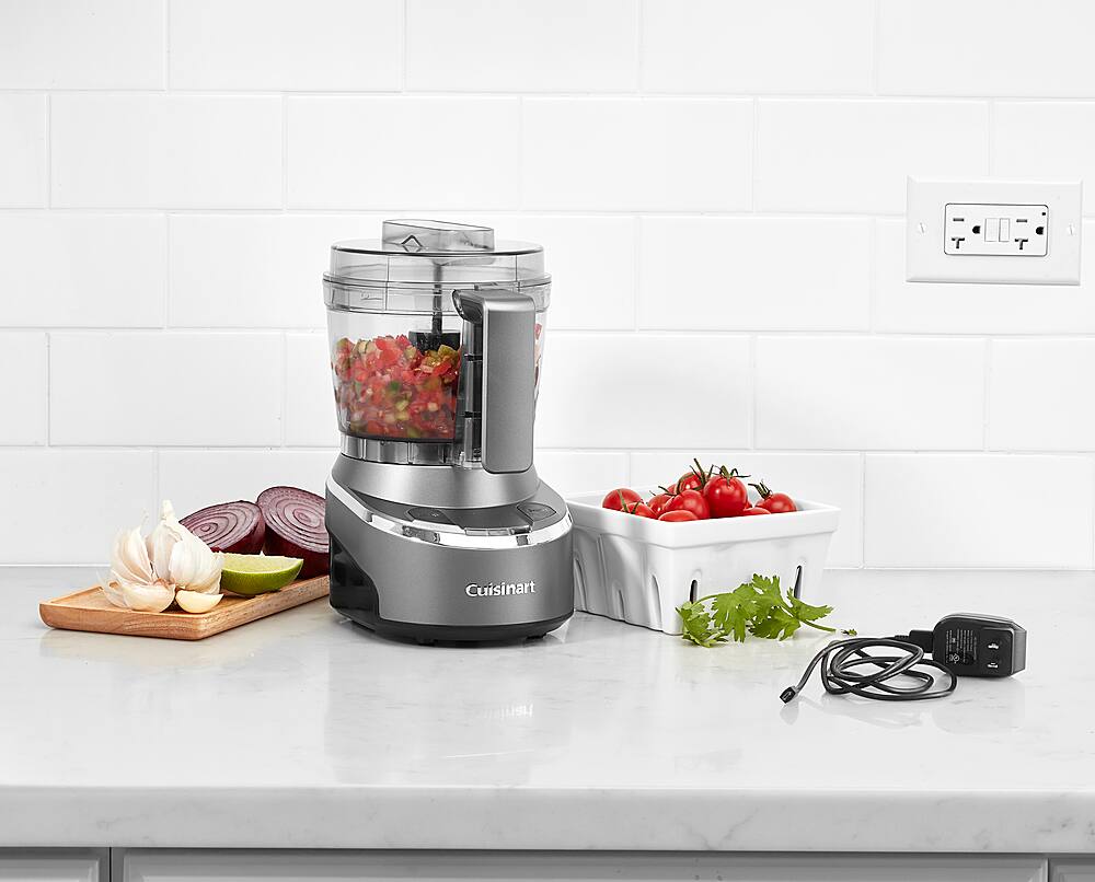 Cuisinart - EvolutionX Cordless Mini Chopper - Gray/Black - Image 7