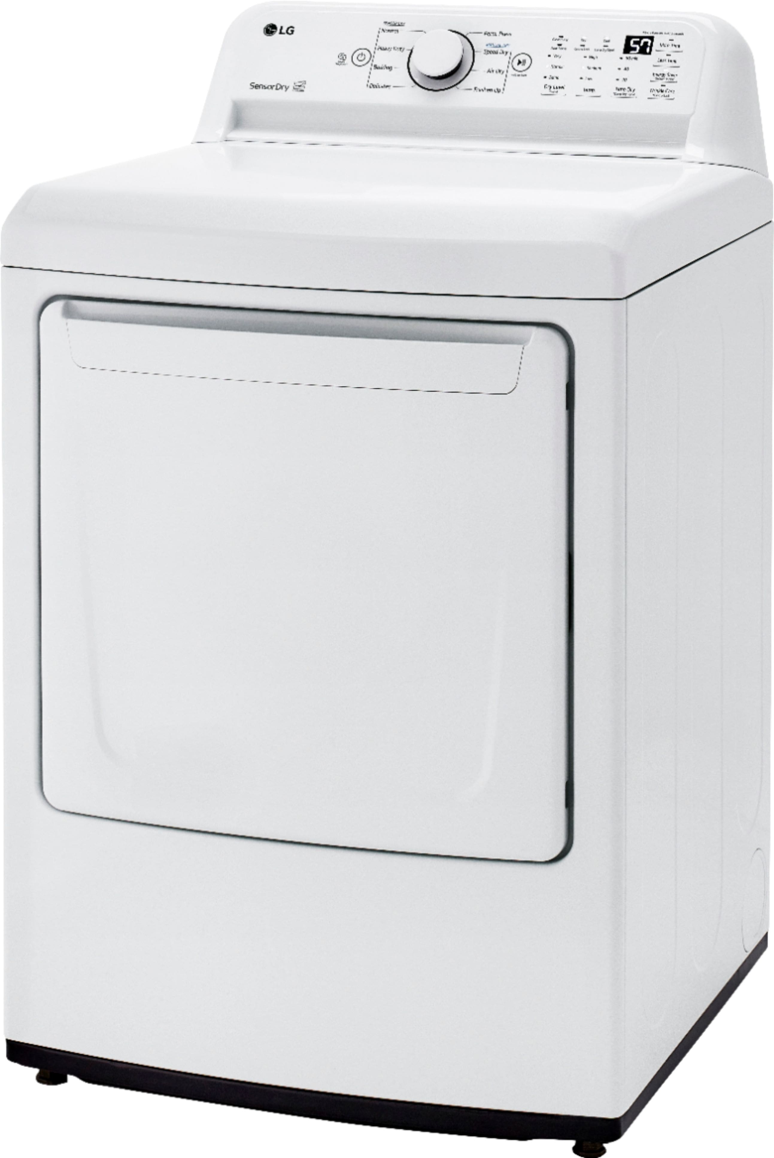 LG - 7.3 Cu. Ft. Gas Dryer with Sensor Dry - White - Image 5