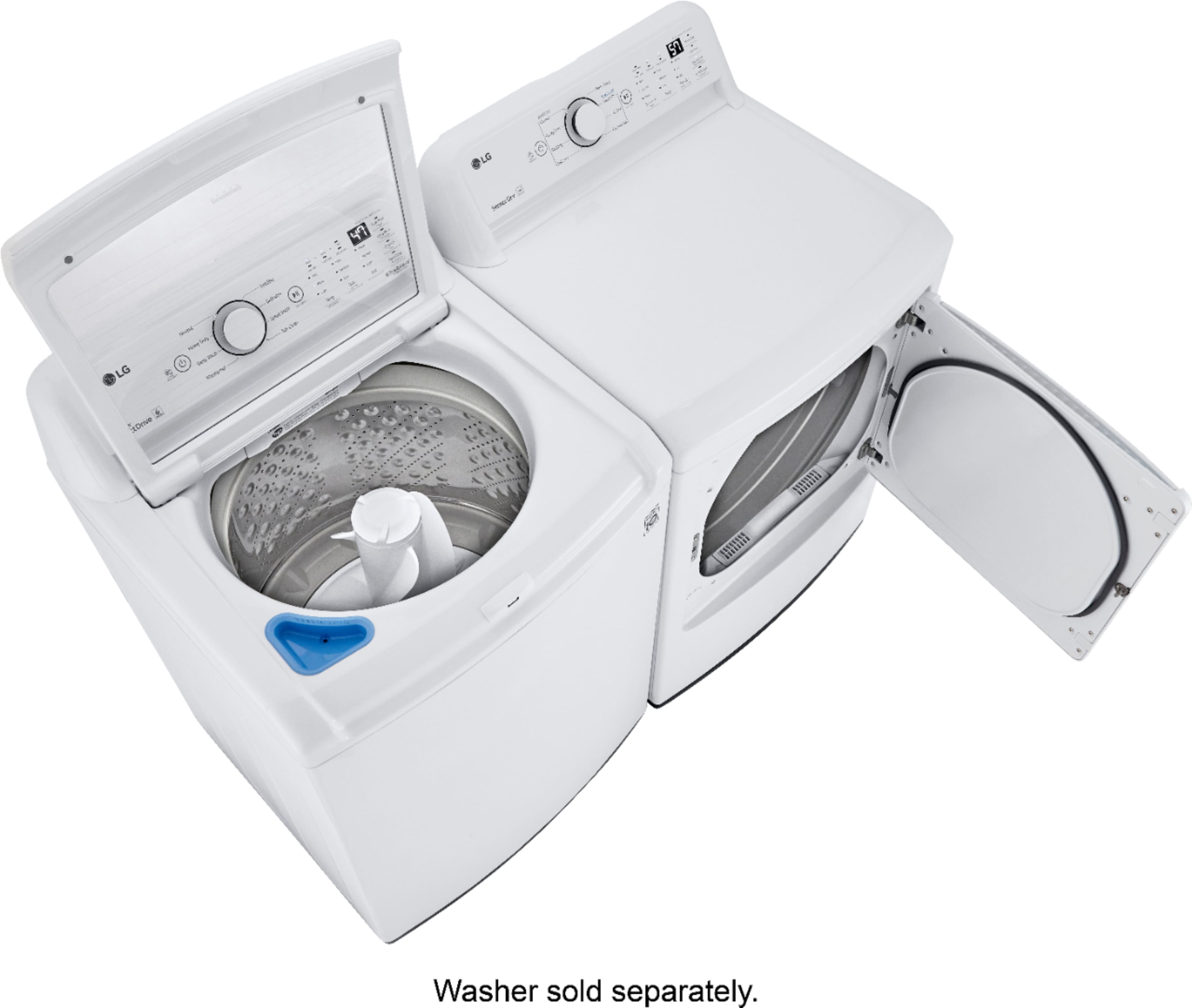 LG - 7.3 Cu. Ft. Gas Dryer with Sensor Dry - White - Image 14