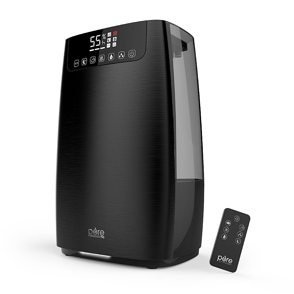 Pure Enrichment - HumeXL Pro 1.3 Gal. Warm and Cool Mist Humidifier - Black
