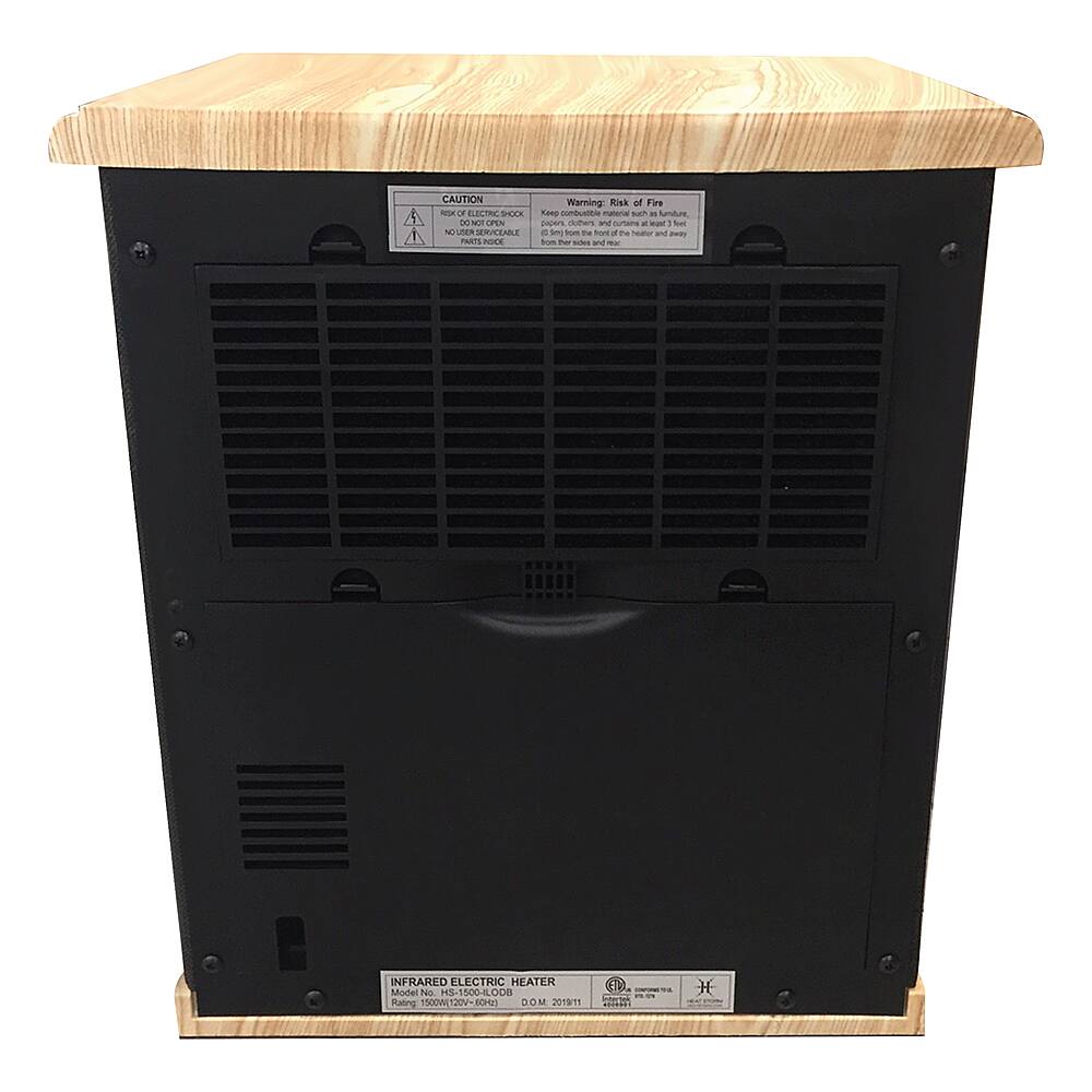 Heat Storm - 1500 Watt Infrared Cabinet Space Heater - BLACK - Image 4