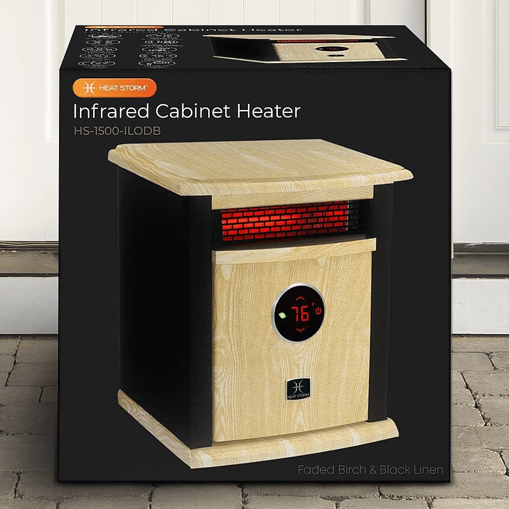 Heat Storm - 1500 Watt Infrared Cabinet Space Heater - BLACK - Image 8