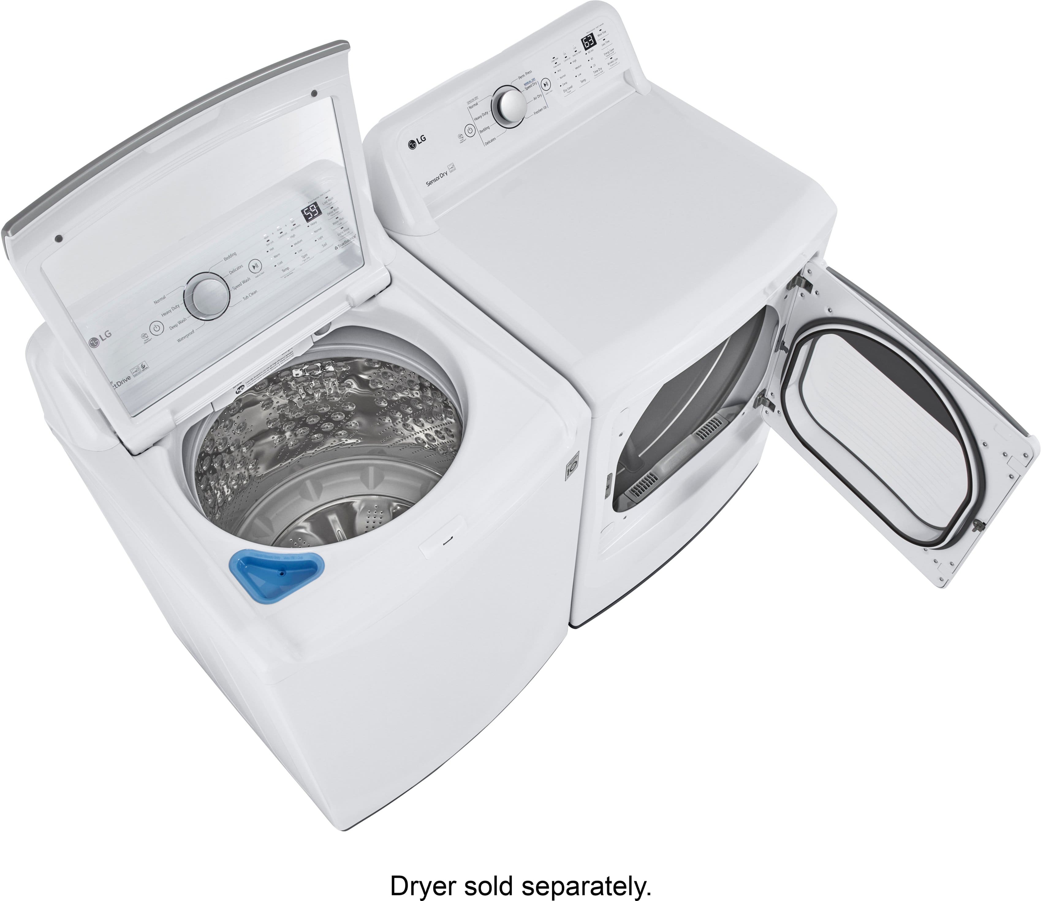 LG - 5.0 Cu. Ft. High-Efficiency Top Load Washer with 6Motion Technology - White - Image 17