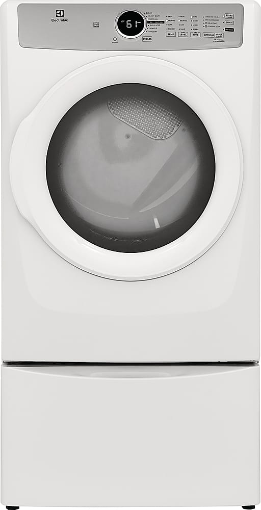 Electrolux - 8.0 Cu. Ft. Stackable Electric Dryer - White - Image 12