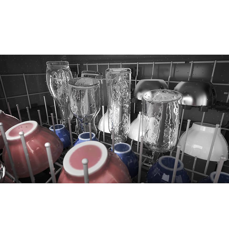 GE - 24" Top Control Built-In Plastic Tub Dishwasher with 3rd Rack, Dry Boost and 50 dBA - White - Image 14