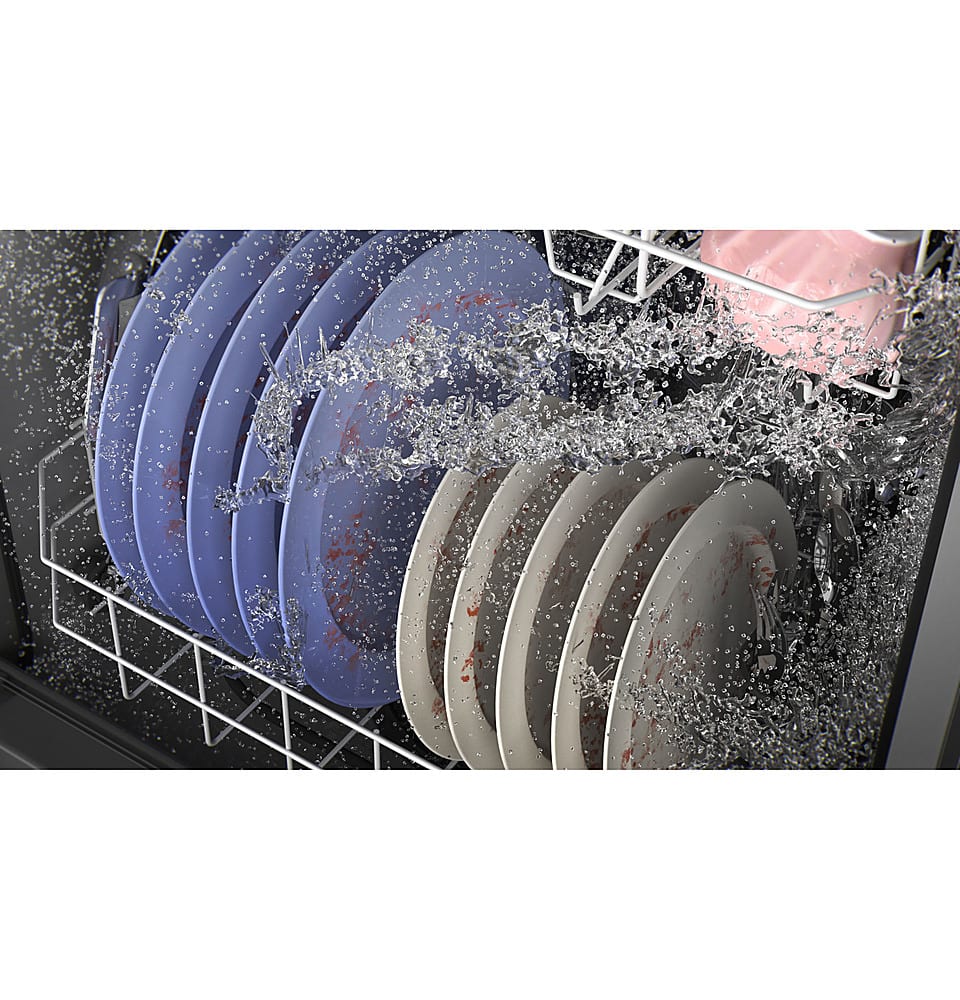 GE - 24" Top Control Built-In Plastic Tub Dishwasher with 3rd Rack, Dry Boost and 50 dBA - White - Image 15