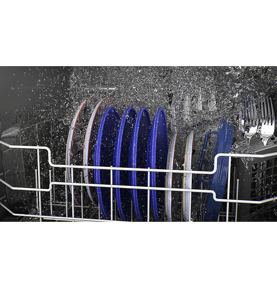 GE - 24" Top Control Built-In Plastic Tub Dishwasher with 3rd Rack, Dry Boost and 50 dBA - White - Image 16