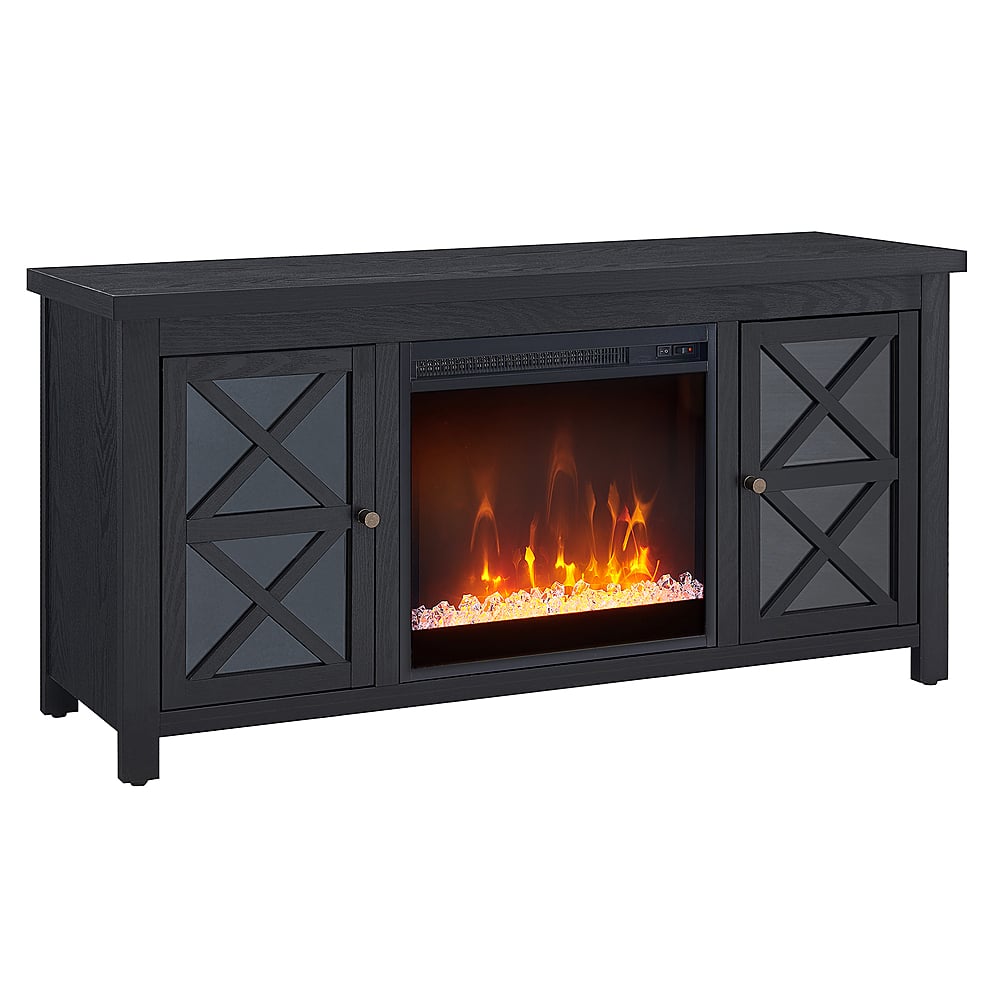 Camden&Wells - Colton Crystal Fireplace TV Stand for TVs Up to 55" - Black Grain - Image 2