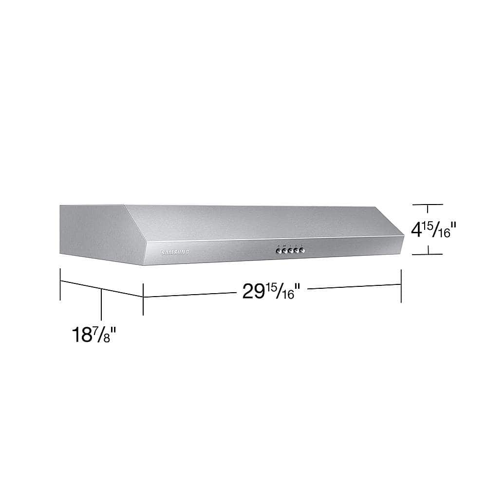 Samsung - 29 inches - Convertible - Under cabinet Range Hood - Stainless steel - Image 2