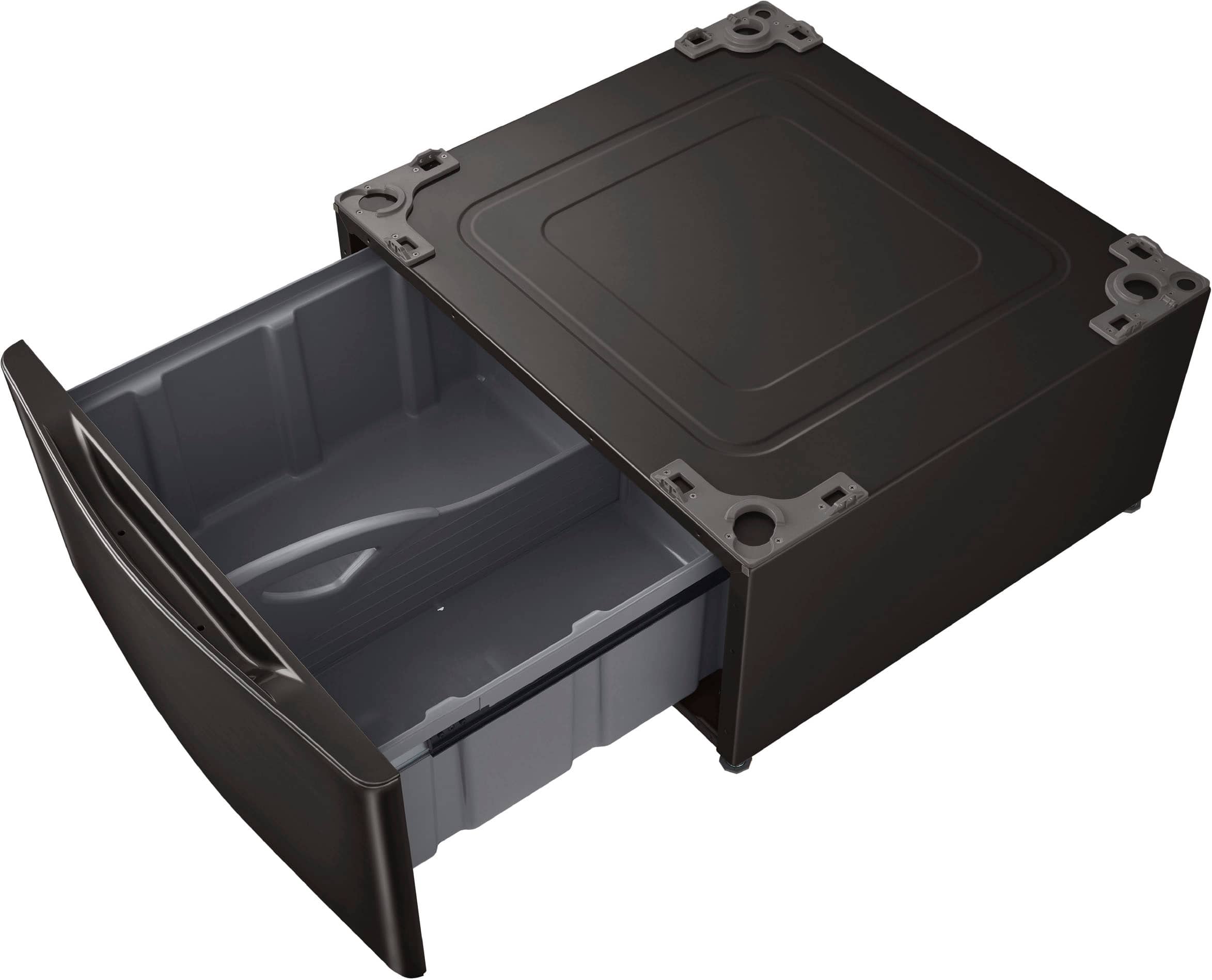 LG - 29" Laundry Pedestal With Storage Drawer - Black Steel - Image 3