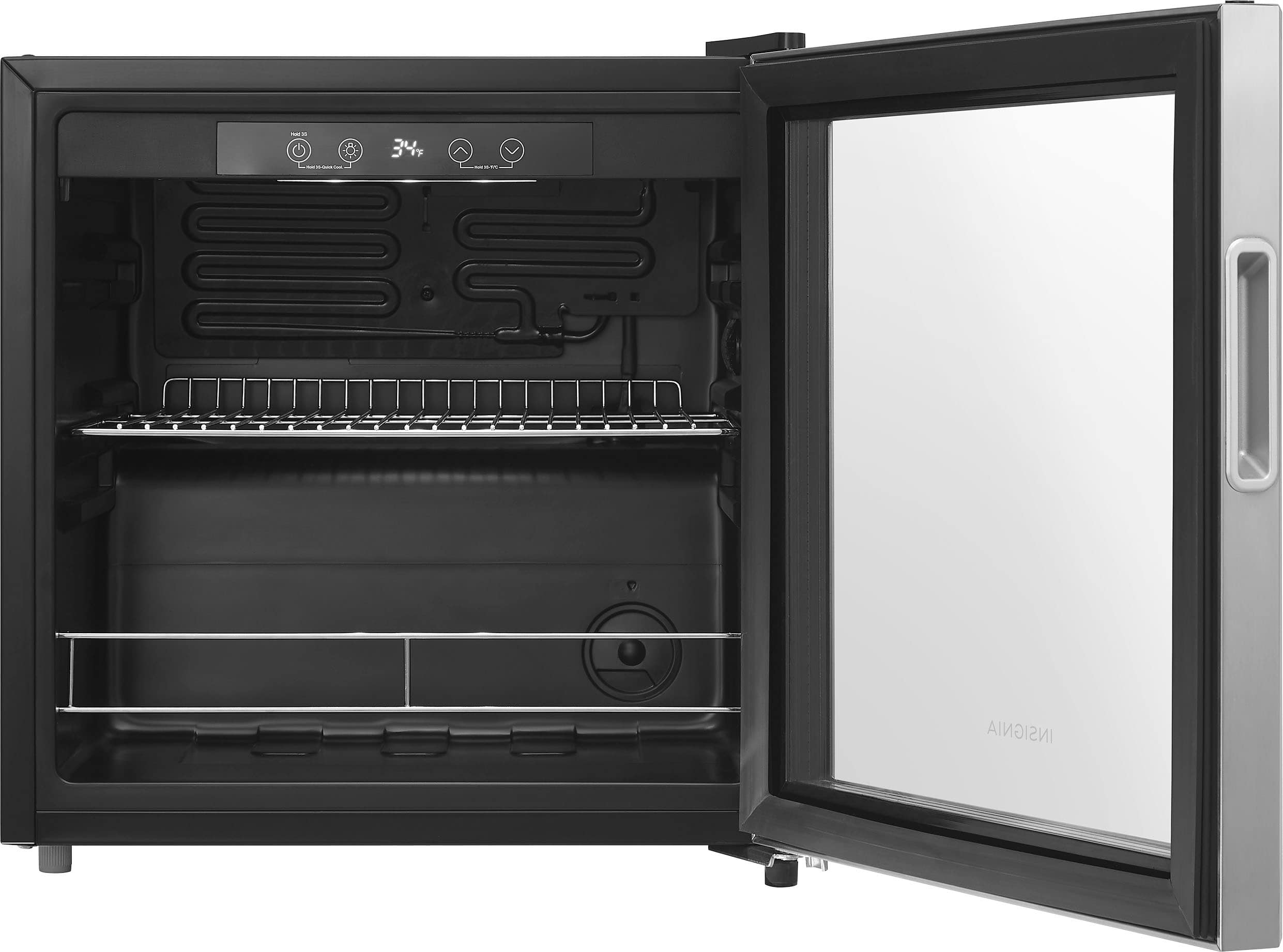 Insignia™ - 48-Can Beverage Cooler - Stainless Steel - Image 7