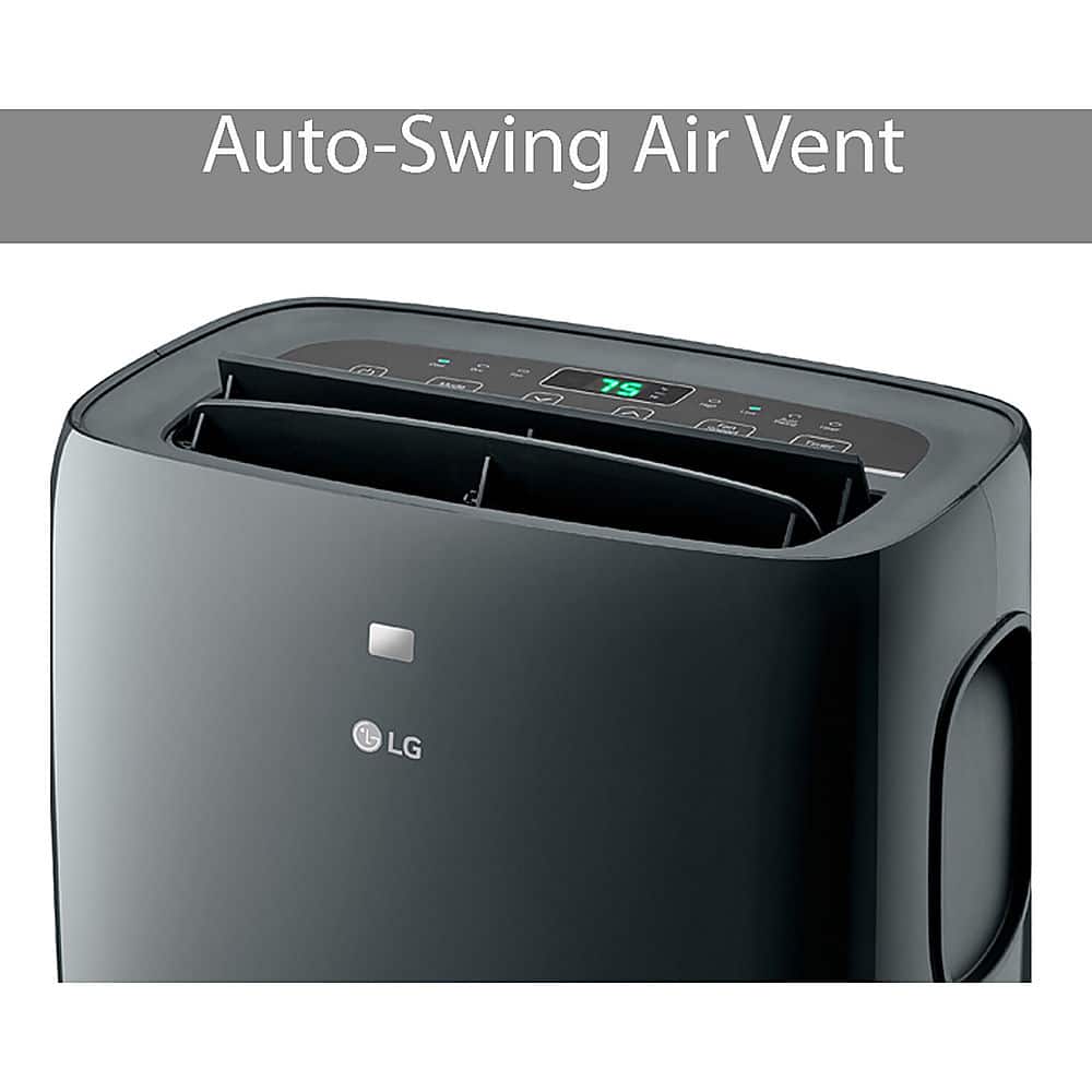LG - 400 Sq. Ft. Smart Portable Air Conditioner - Black - Image 6