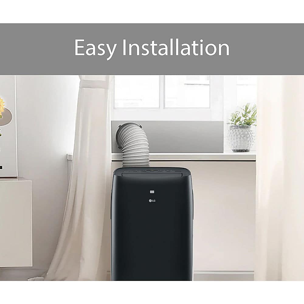 LG - 400 Sq. Ft. Smart Portable Air Conditioner - Black - Image 3