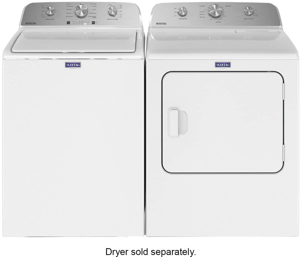 Maytag - 4.5 Cu. Ft. High Efficiency Top Load Washer with Deep Fill - White - Image 11