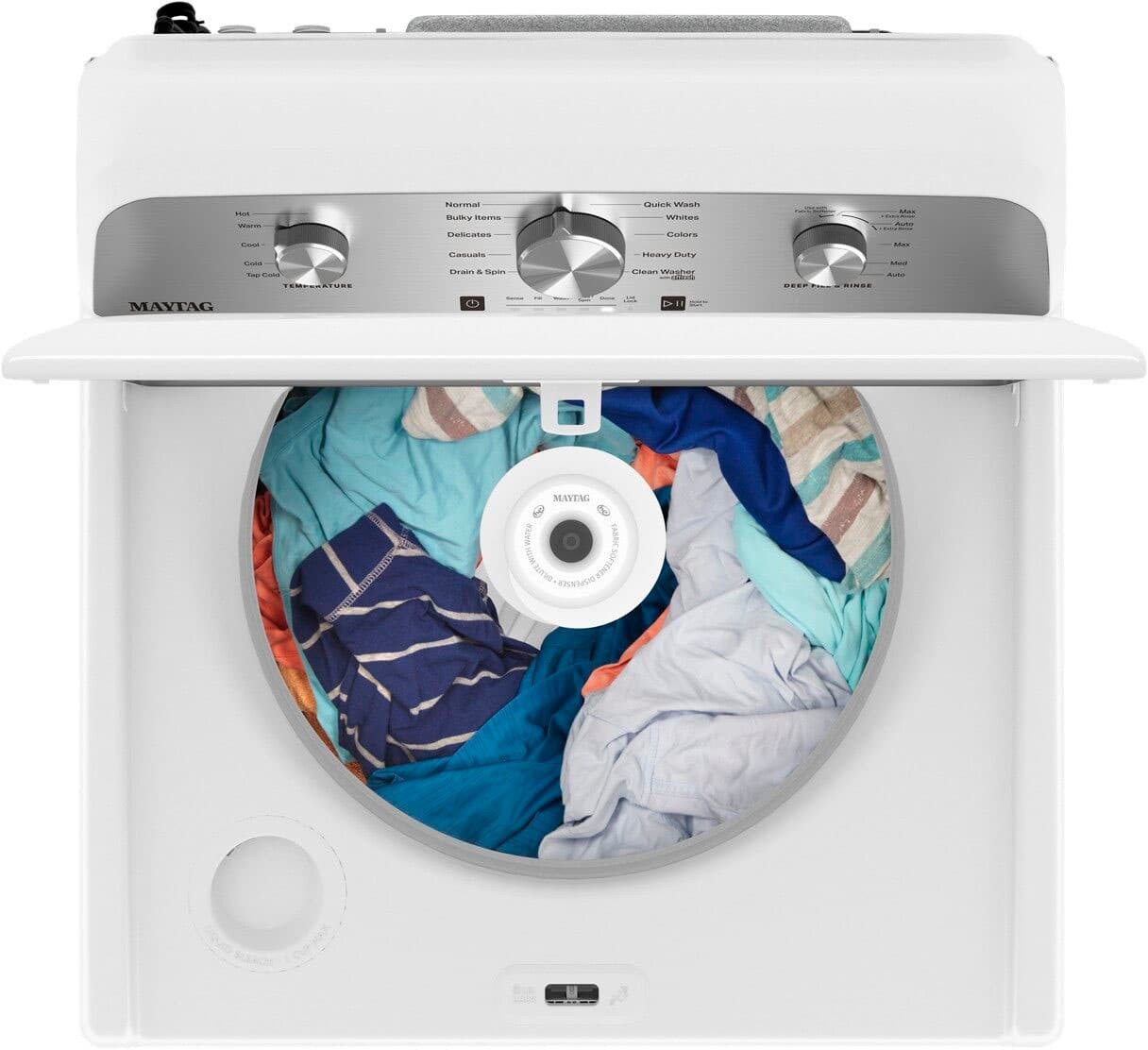 Maytag - 4.5 Cu. Ft. High Efficiency Top Load Washer with Deep Fill - White - Image 7