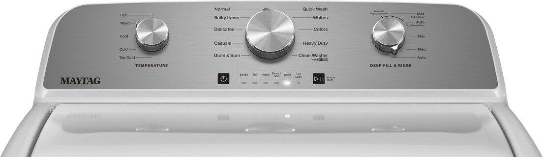 Maytag - 4.5 Cu. Ft. High Efficiency Top Load Washer with Deep Fill - White - Image 12