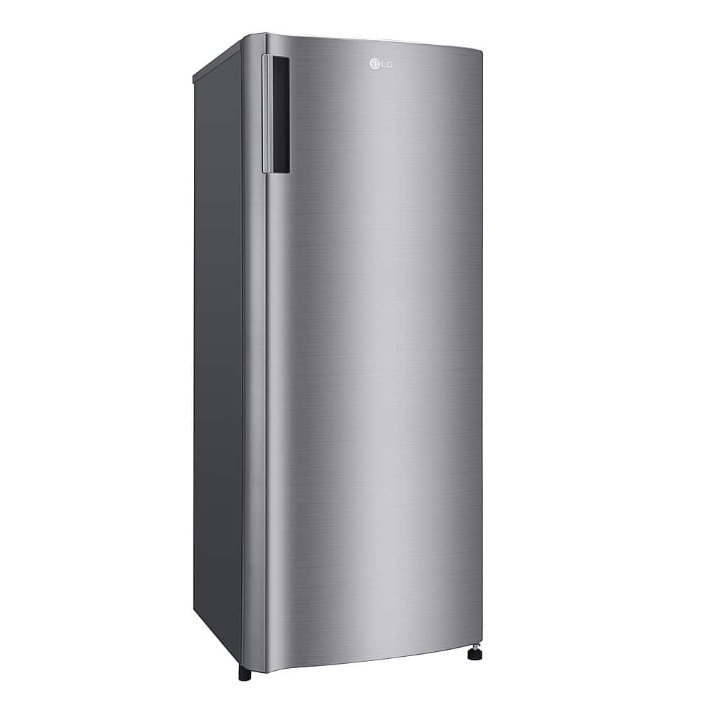 LG - 5.79 Cu. Ft. Top-Freezer Refrigerator with Semi Auto Defrost - Platinum Silver - Image 2