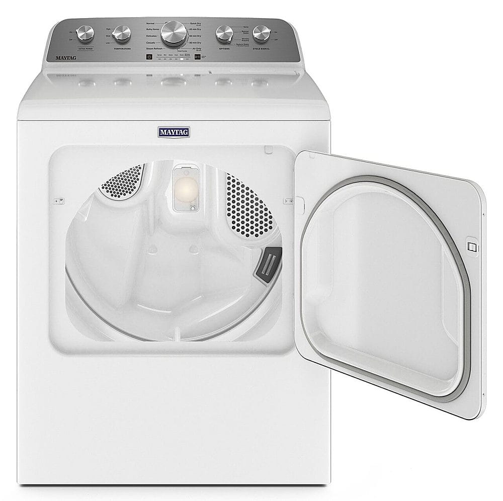 Maytag - 7.0 Cu. Ft. Electric Dryer with Steam Enhanced Cycles - White - Image 4