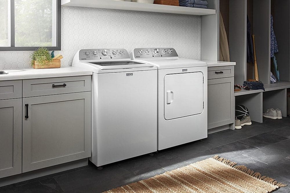 Maytag - 7.0 Cu. Ft. Electric Dryer with Steam Enhanced Cycles - White - Image 8