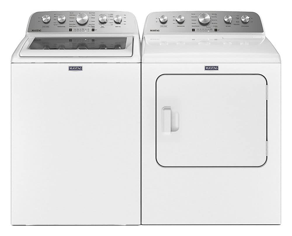 Maytag - 7.0 Cu. Ft. Electric Dryer with Steam Enhanced Cycles - White - Image 9