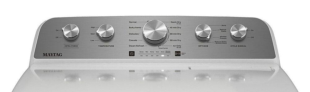 Maytag - 7.0 Cu. Ft. Electric Dryer with Steam Enhanced Cycles - White - Image 12