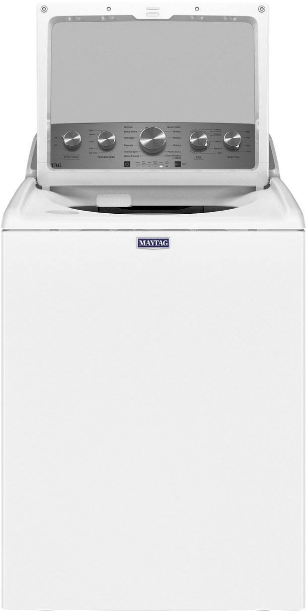 Maytag - 4.8 Cu. Ft. High Efficiency Top Load Washer with Steam and Extra Power Button - White - Image 5