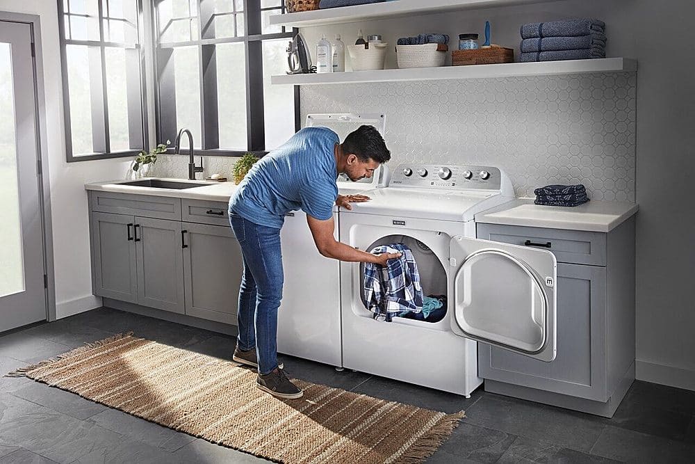 Maytag - 4.8 Cu. Ft. High Efficiency Top Load Washer with Steam and Extra Power Button - White - Image 15