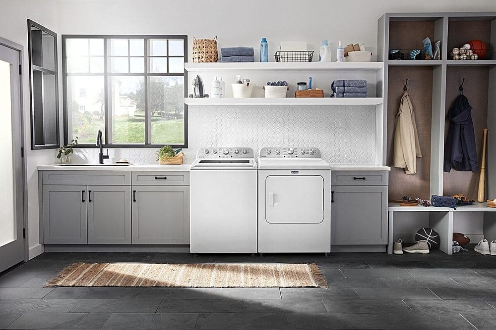 Maytag - 4.8 Cu. Ft. High Efficiency Top Load Washer with Steam and Extra Power Button - White - Image 18