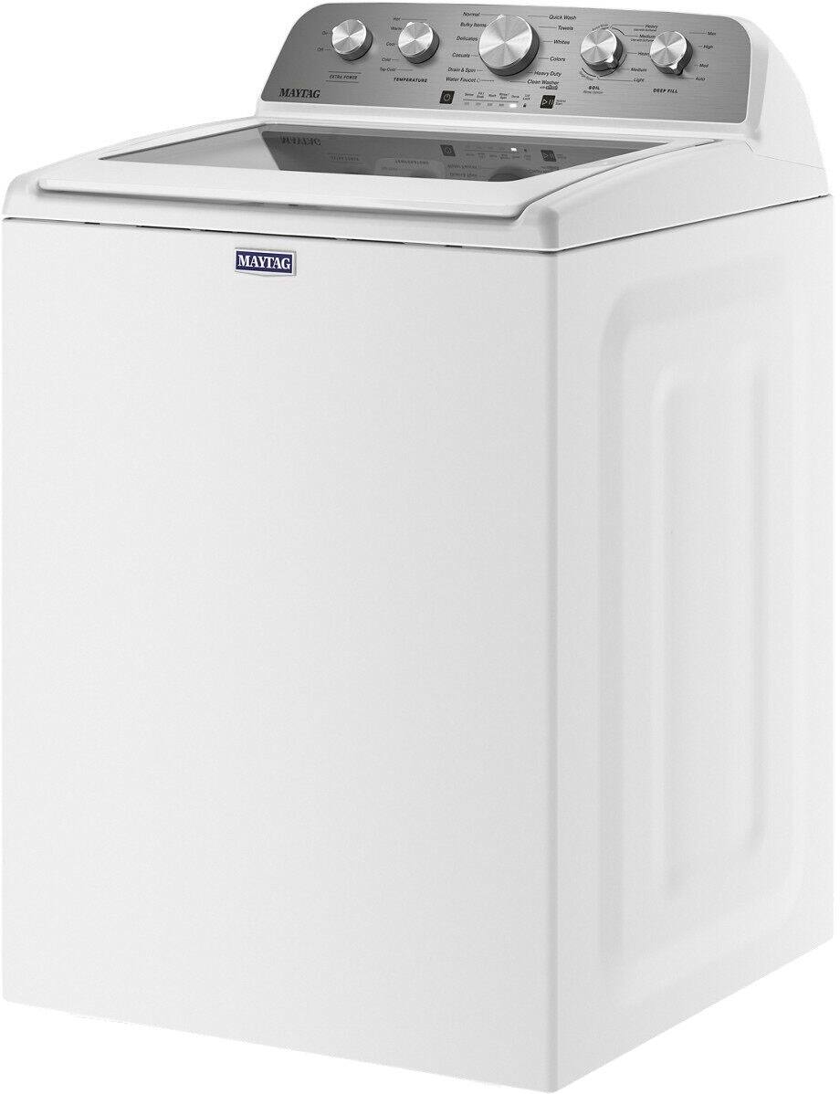 Maytag - 4.8 Cu. Ft. High Efficiency Top Load Washer with Steam and Extra Power Button - White - Image 3