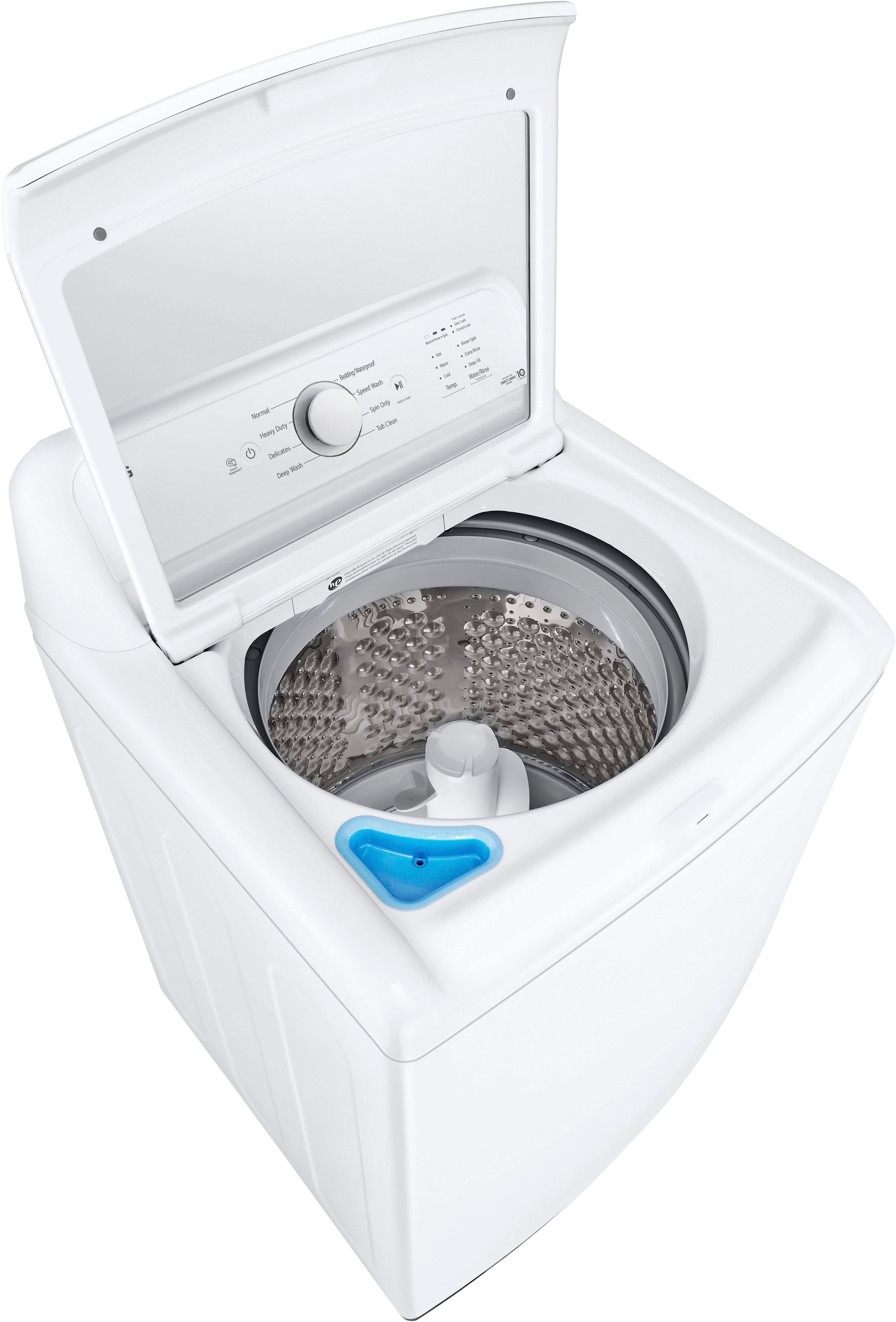LG - 4.1 Cu. Ft. High-Efficiency Top Load Washer with TurboDrum Technology - White - Image 11
