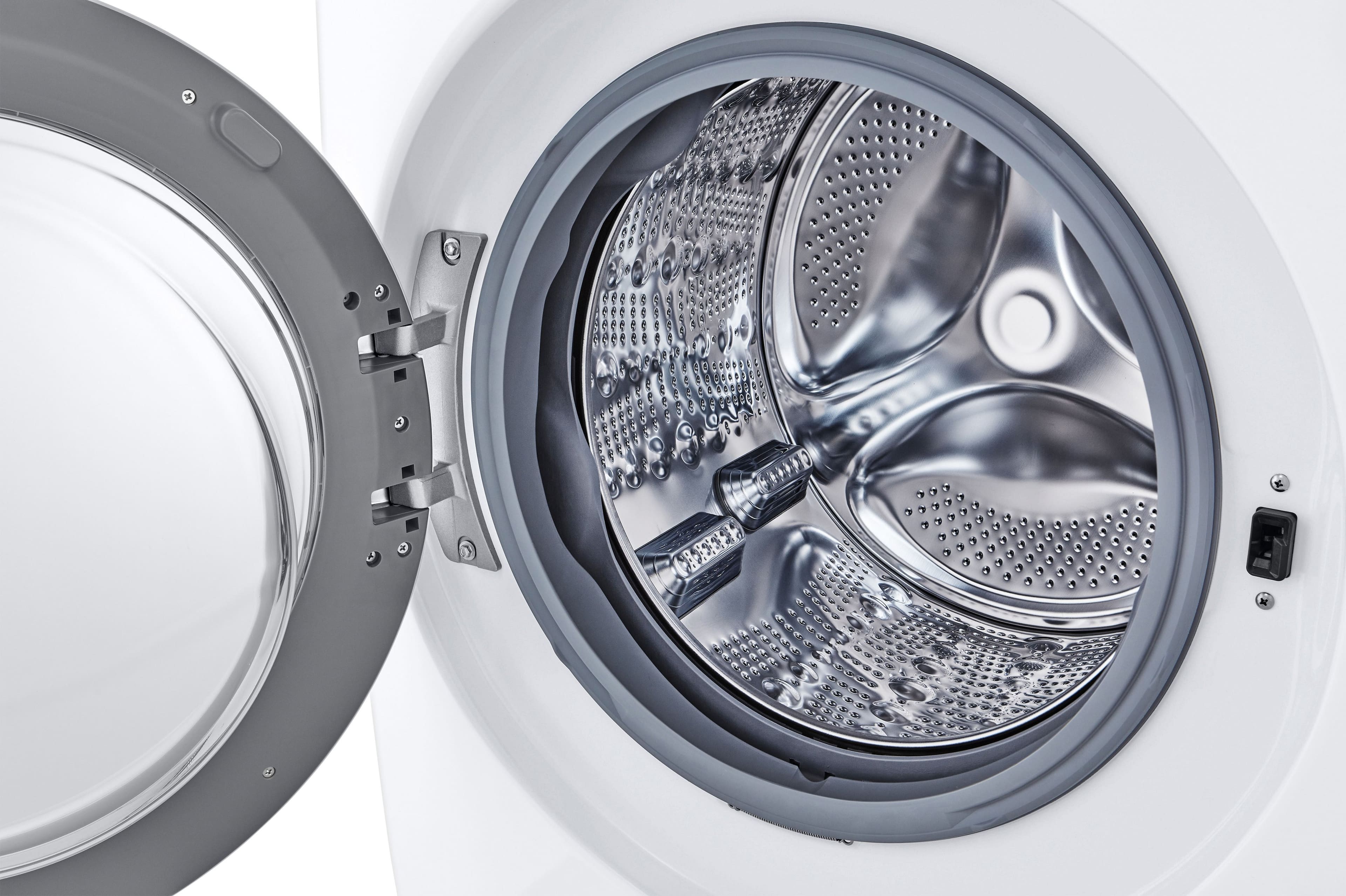 LG - 5.0 Cu. Ft. High-Efficiency Stackable Front Load Washer with 6Motion Technology - White - Image 10