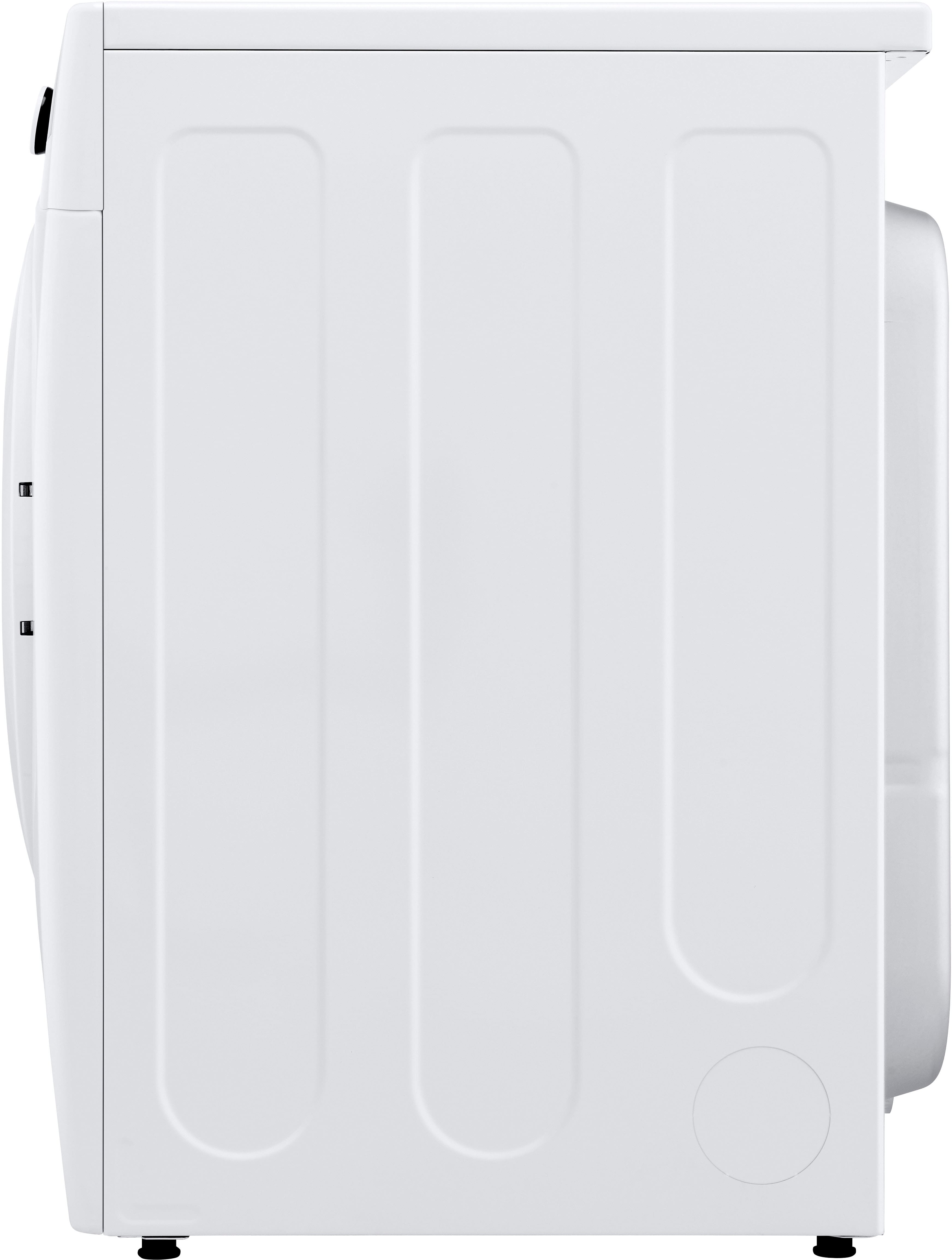 LG - 7.4 Cu. Ft. Stackable Electric Dryer with Wrinkle Care - White - Image 11