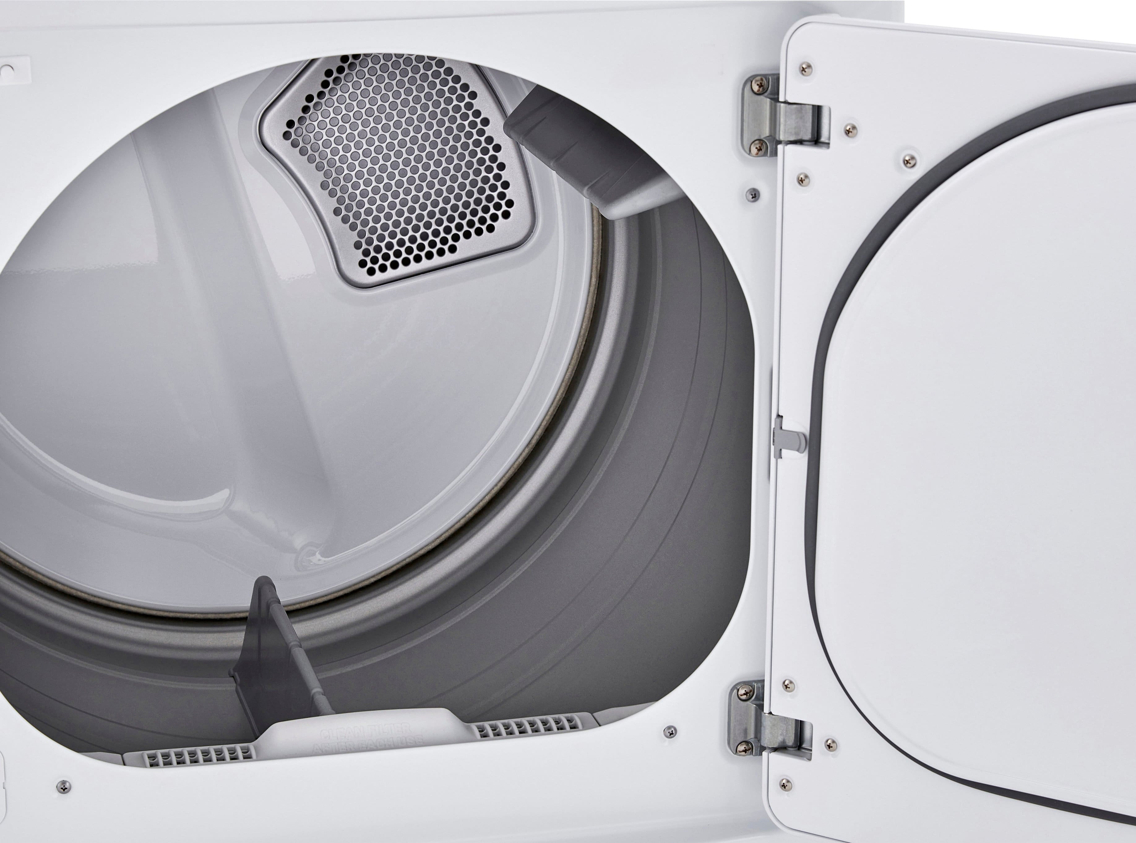 LG - 7.3 Cu. Ft. Electric Dryer with Sensor Dry - White - Image 9